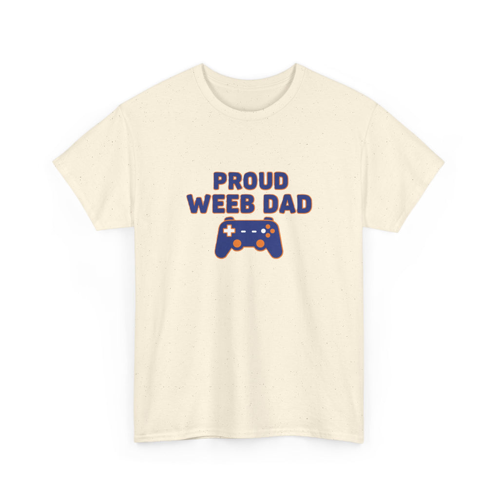 Proud Weeb Dad T-Shirt — Gamer Controller Graphic Dad Tee - Adult