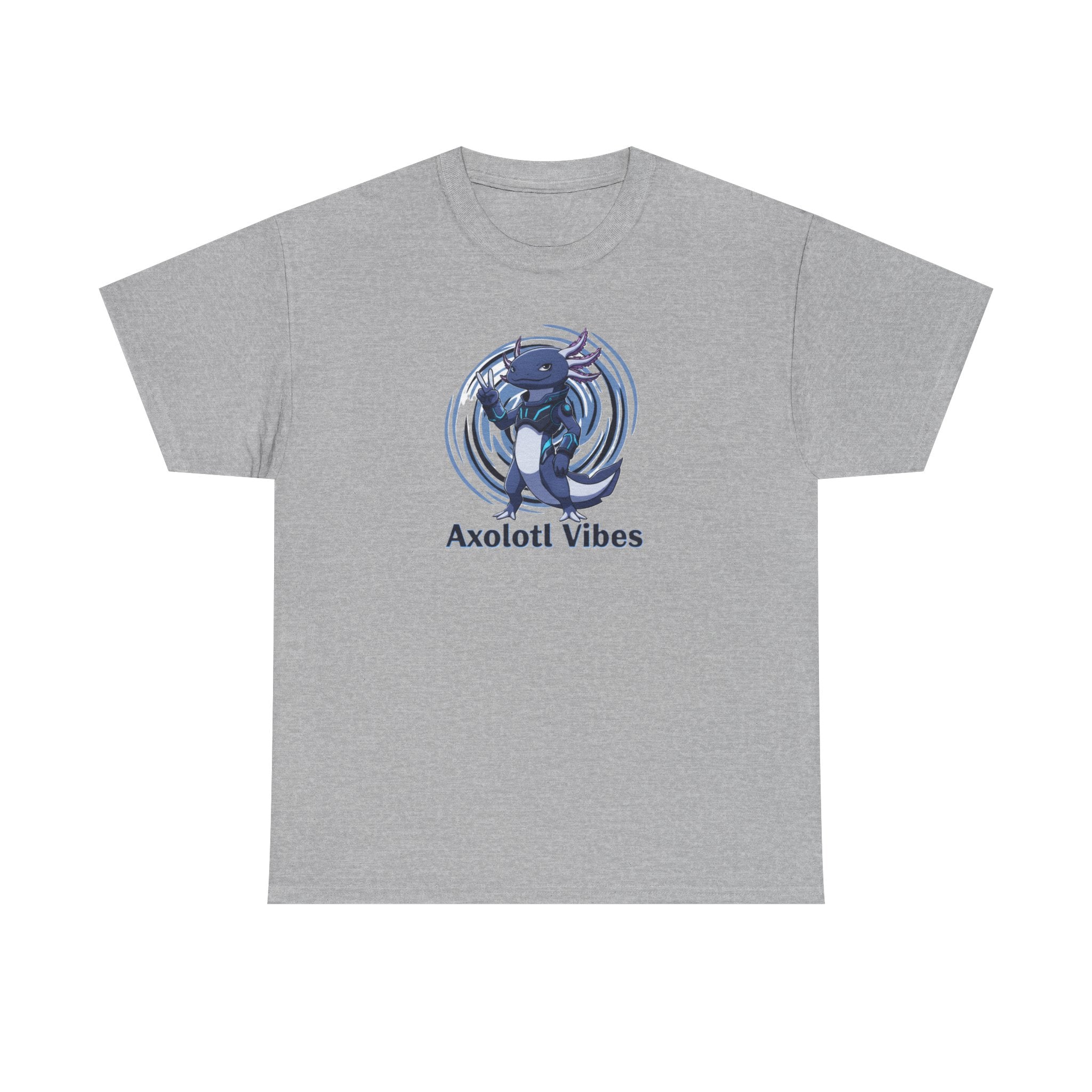 Axolotl Vibes T-Shirt — Cool Blue Axolotl Graphic Tee - Adult