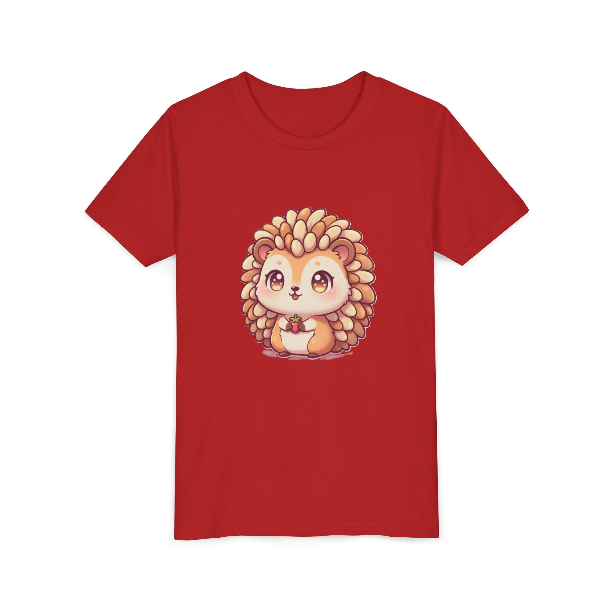 Cute Hedgehog Youth Tee — Adorable Cartoon Woodland Animal Kids Shirt