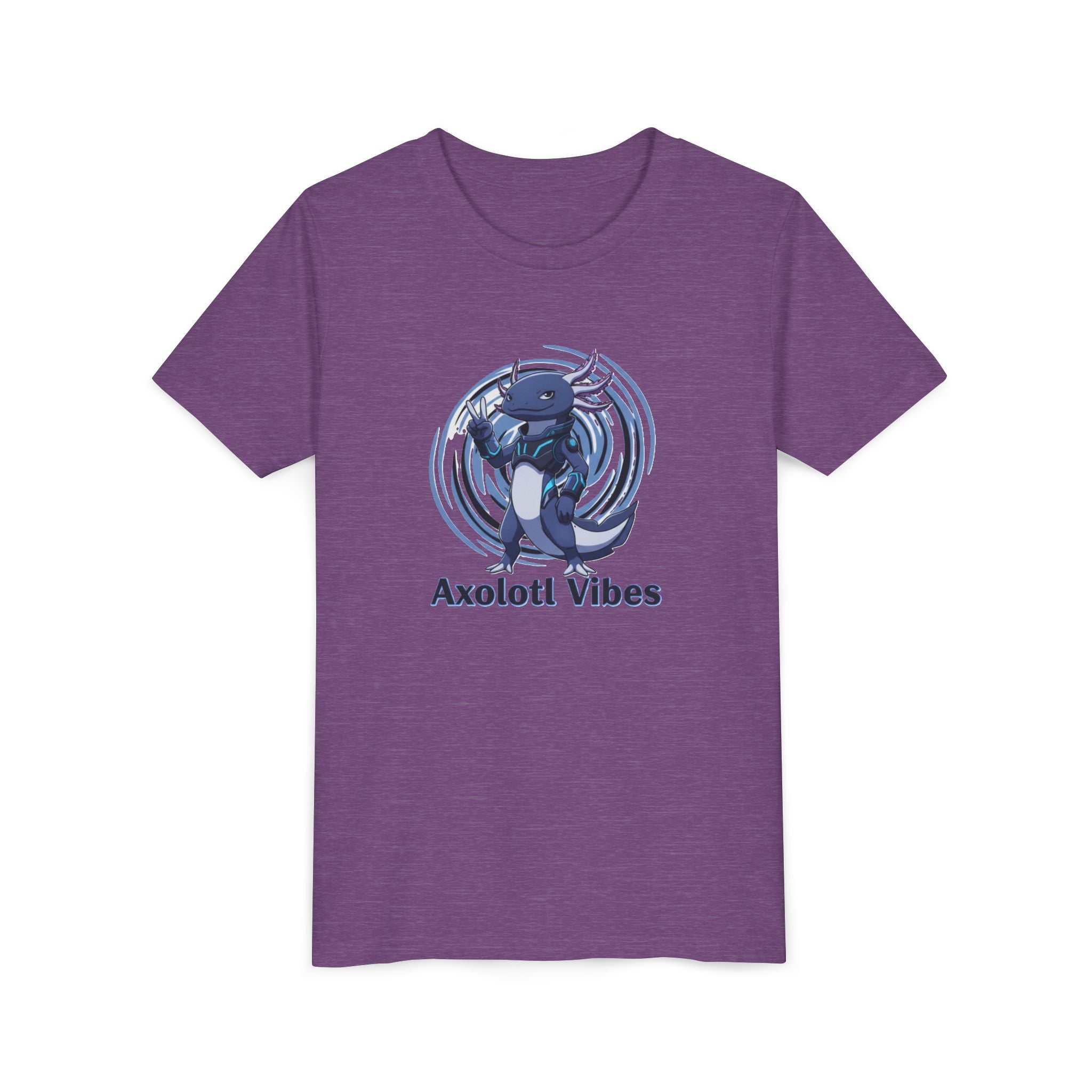 Youth Tee - 'Axolotl Vibes' Cute Axolotl Salamander Graphic Shirt - Kids