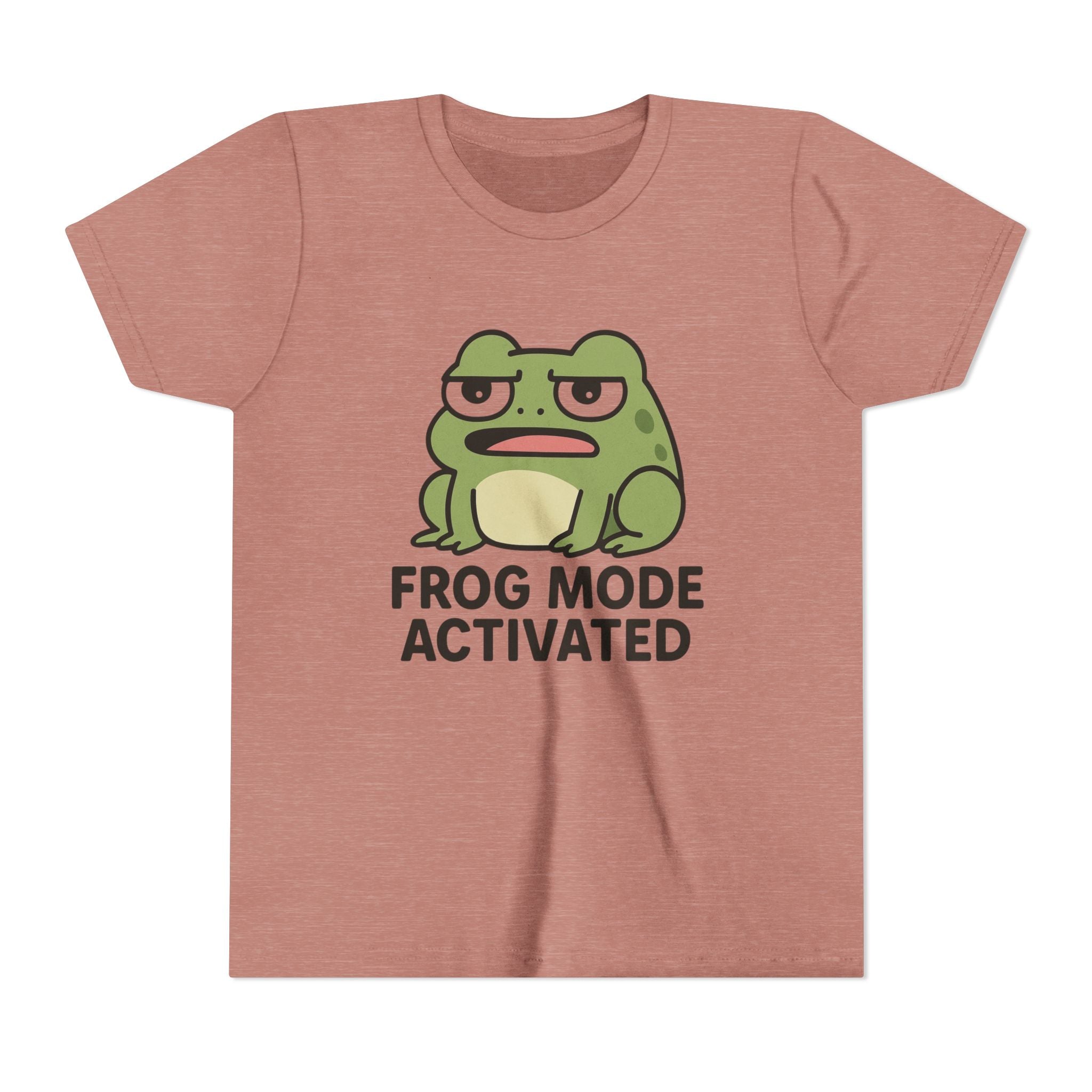 Youth Tee — 'Frog Mode Activated' Cute Frog Graphic Shirt