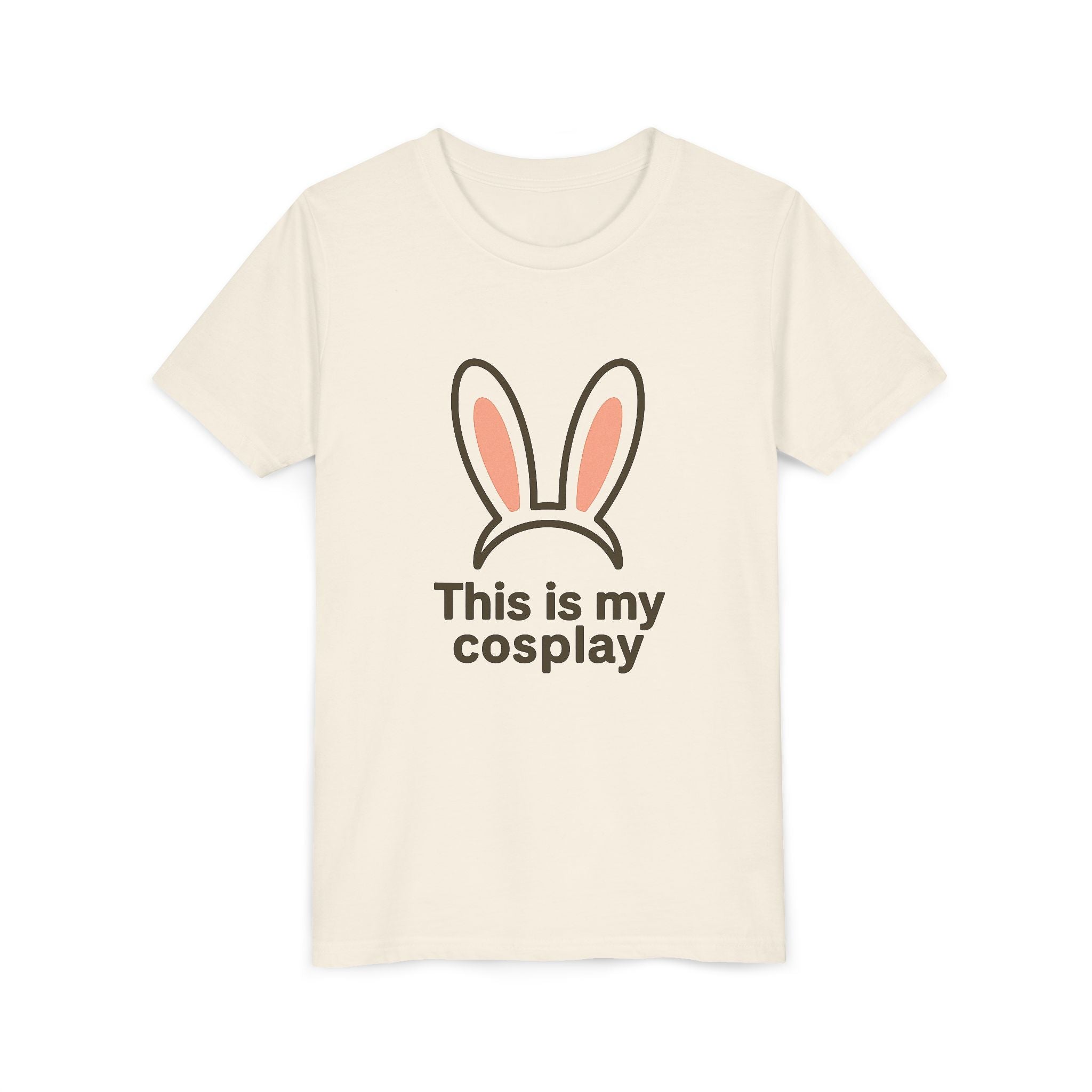 Youth Tee — "This is my cosplay" Bunny Ears Kids T‑Shirt