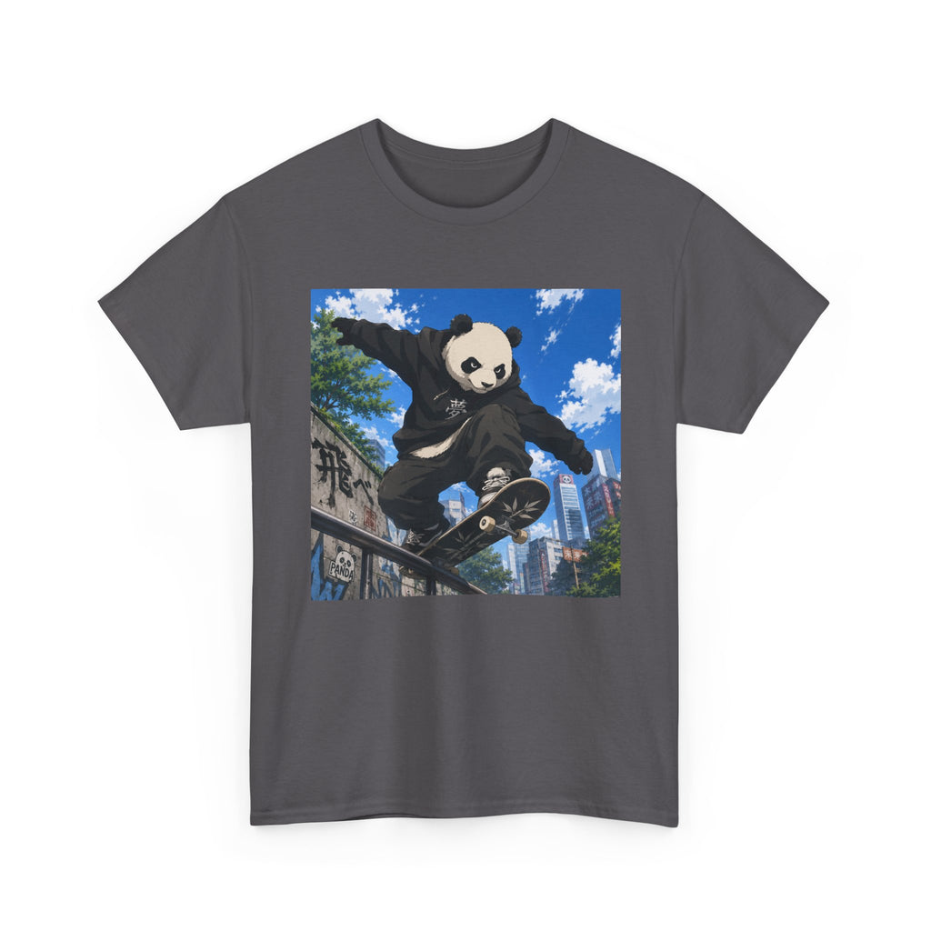 Panda Skateboarder T-Shirt — Urban Skate Panda Graphic Tee - Adult