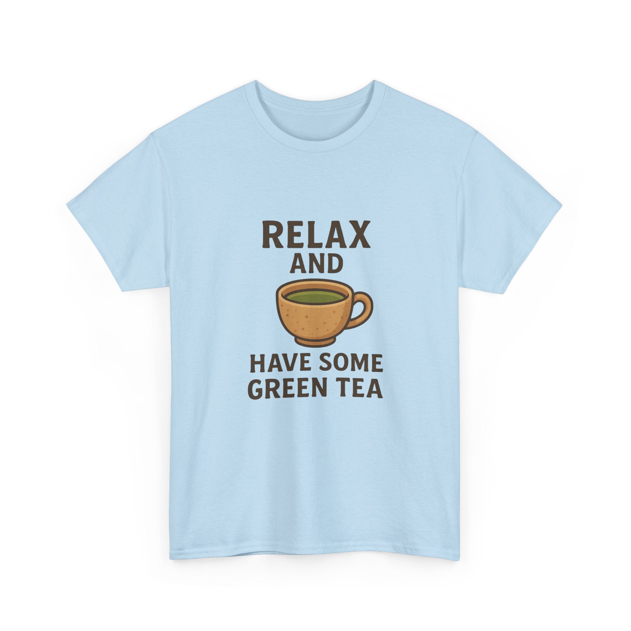 Relax and Have Some Green Tea Tee — Cute Tea Mug Graphic T-Shirt - Adult