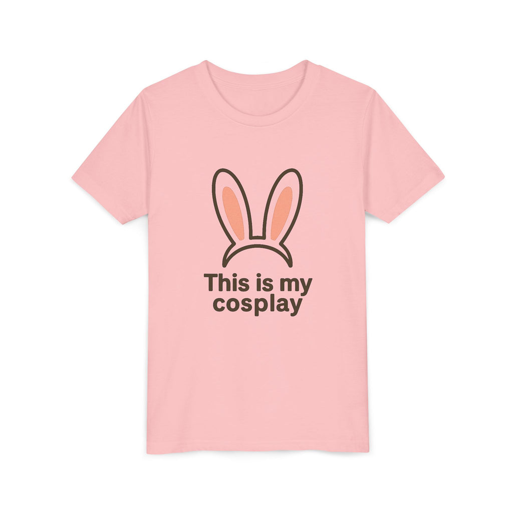 Youth Tee — "This is my cosplay" Bunny Ears Kids T‑Shirt