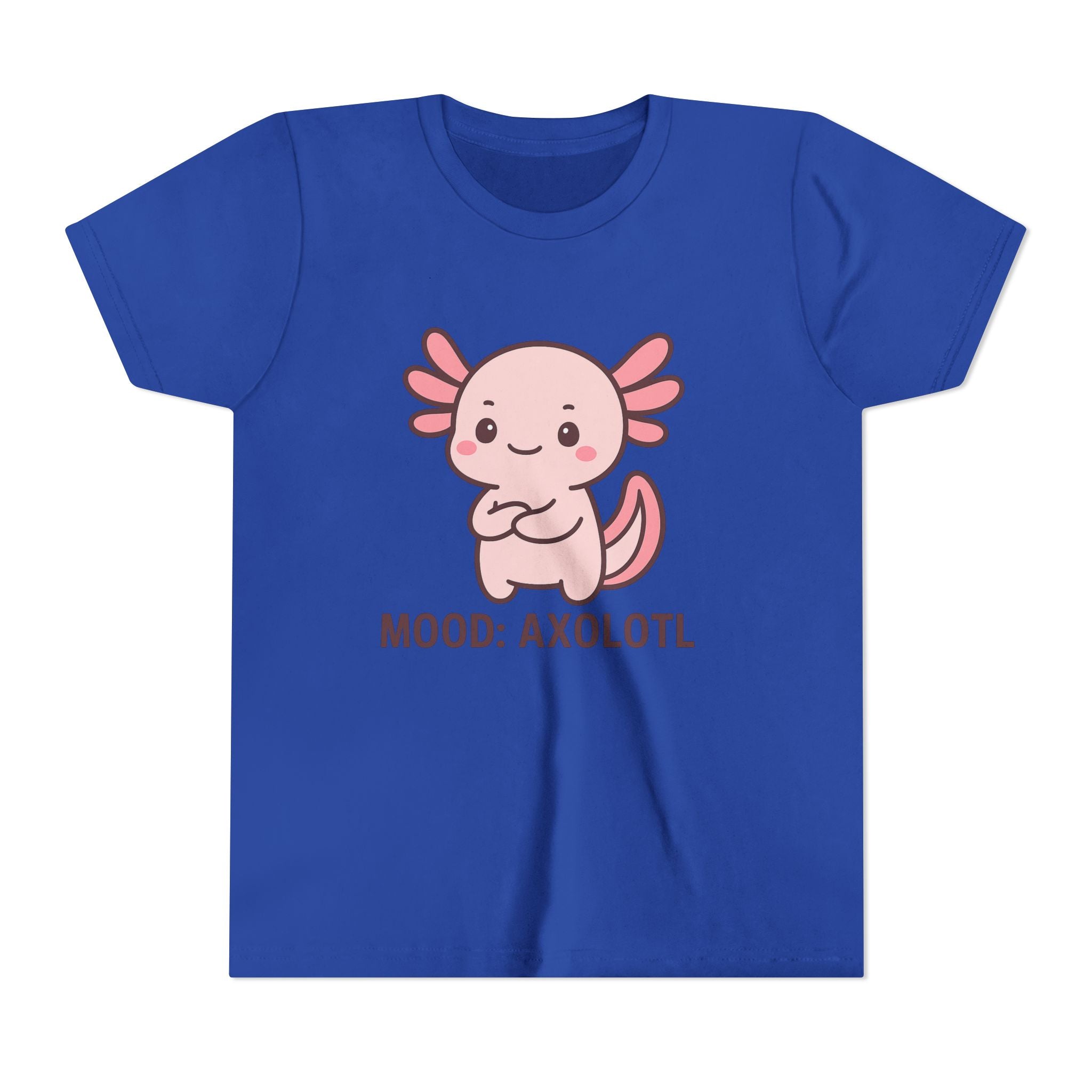 Youth Tee - "Mood: Axolotl" Cute Pink Axolotl Kids T-Shirt