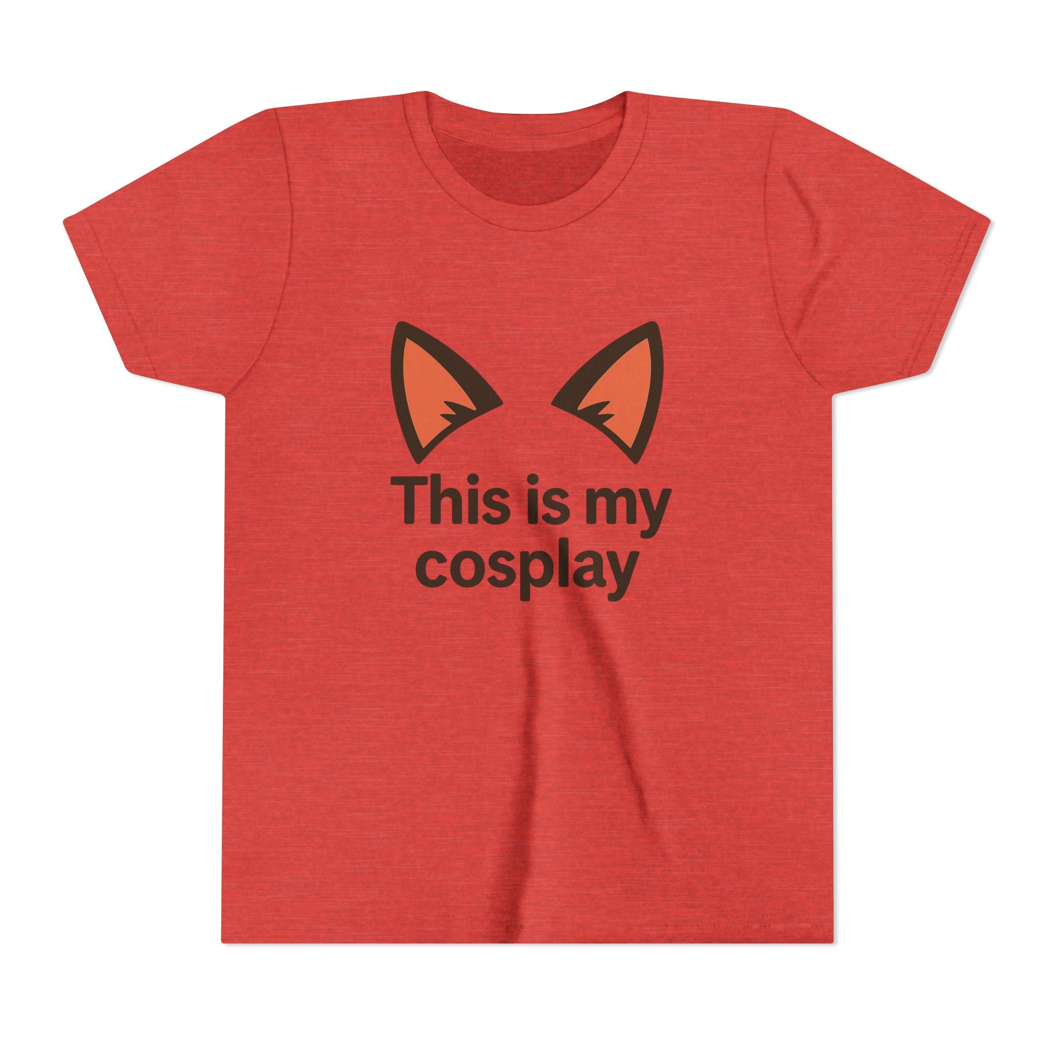 Youth Tee — "This Is My Cosplay" Fox Ear Costume Shirt