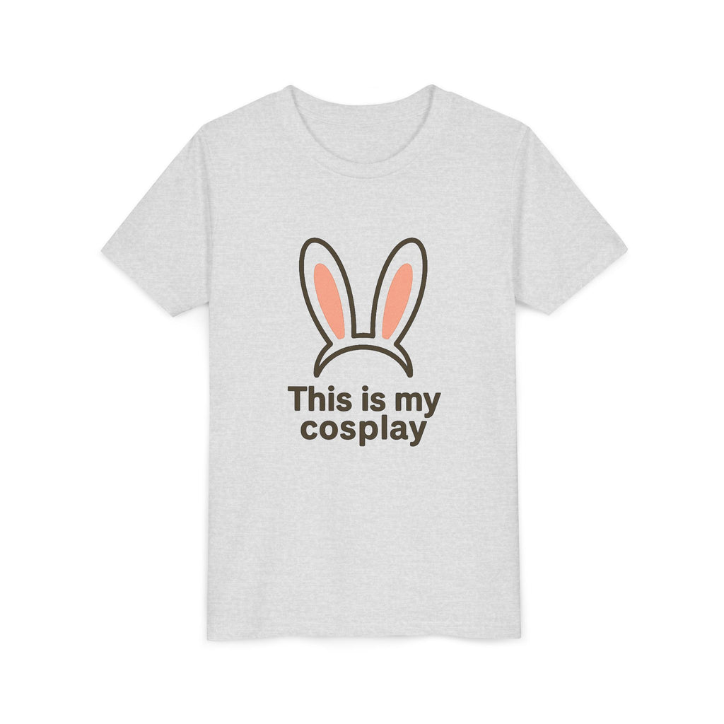 Youth Tee — "This is my cosplay" Bunny Ears Kids T‑Shirt
