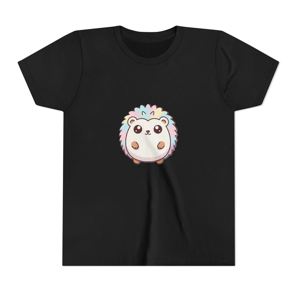 Kids Rainbow Hedgehog T‑Shirt — Cute Pastel Animal Youth Tee