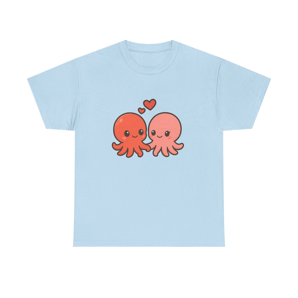 Octopus Couple Tee — Cute Kawaii Love Octopus T-Shirt - Adult