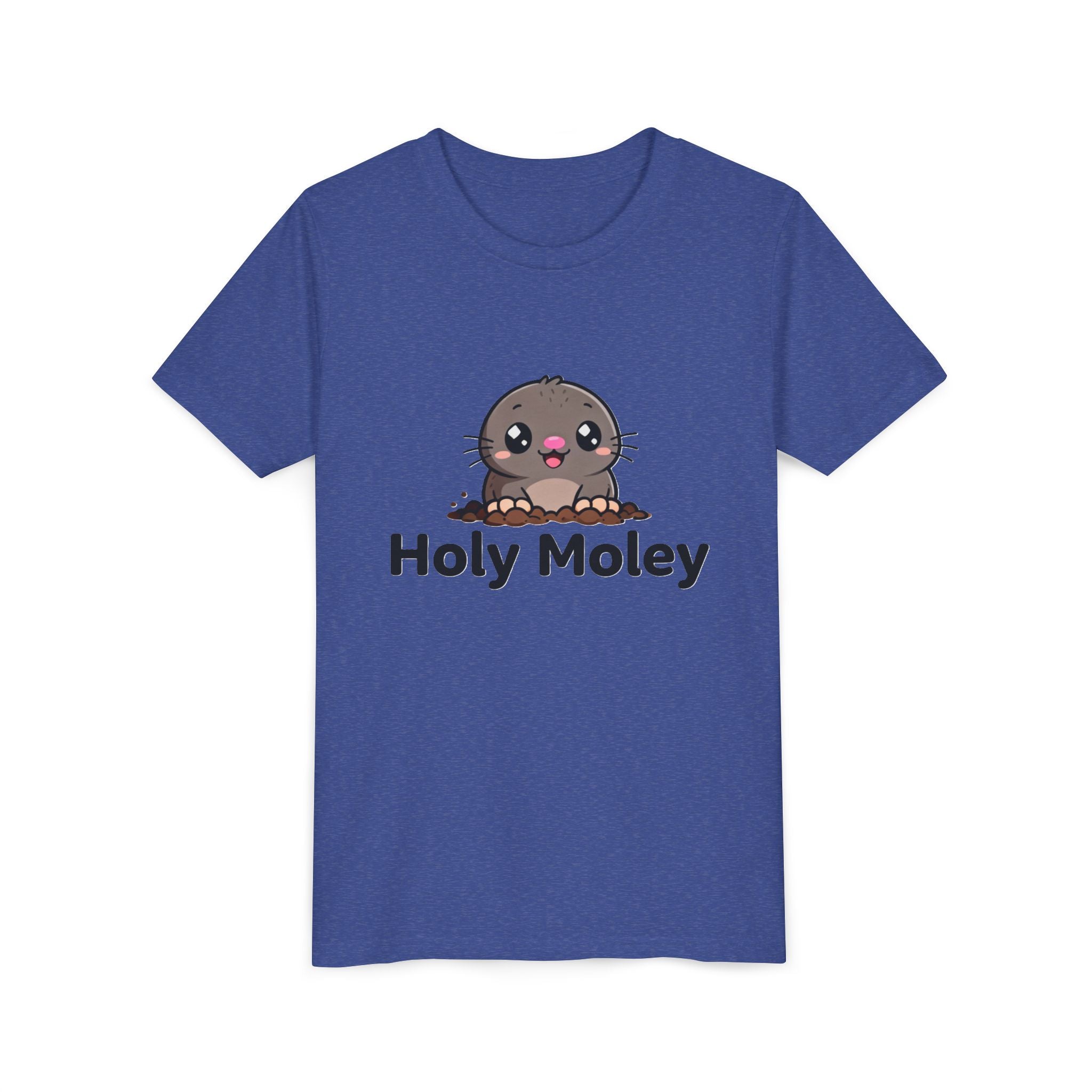 Youth Tee — Cute 'Holy Moley' Mole Kids T‑Shirt (Playful Animal Pun)