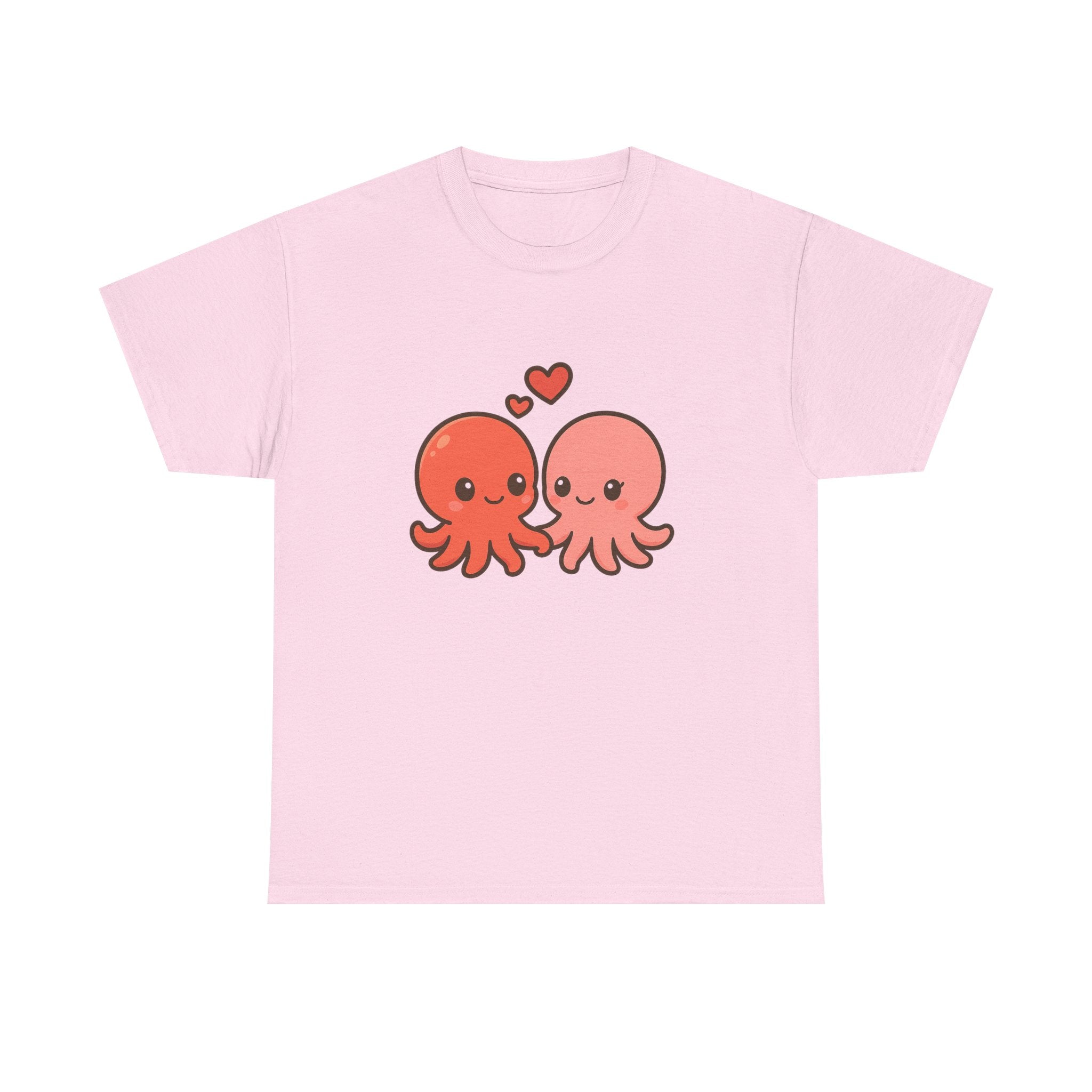 Octopus Couple Tee — Cute Kawaii Love Octopus T-Shirt - Adult