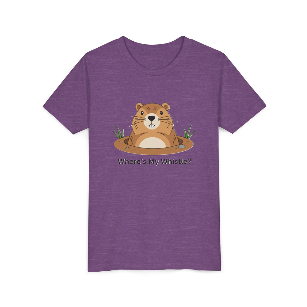 Groundhog Day Kid’s Tee — "Where's My Whistle?" Groundhog Graphic Youth T-Shirt