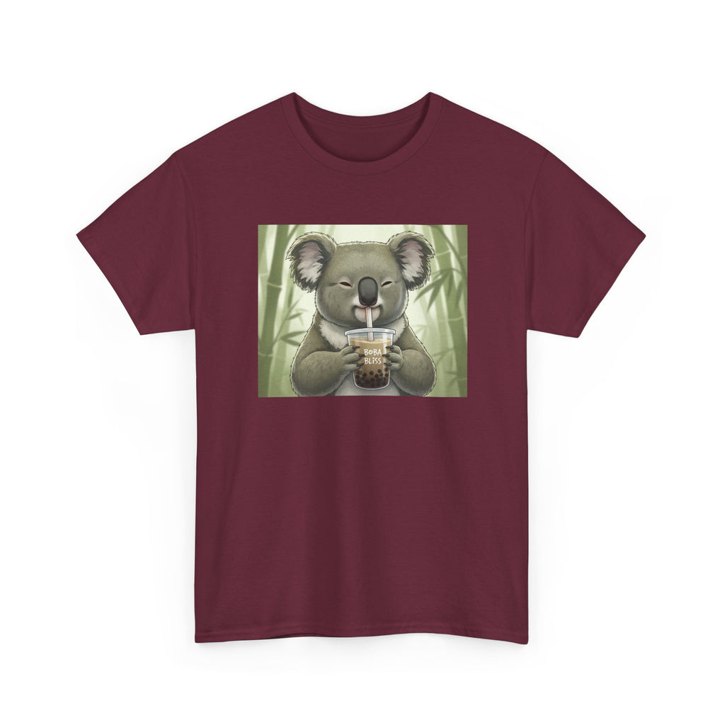 Koala Bubble Tea T‑Shirt — Cute Koala Drinking Boba Graphic Tee - Adult