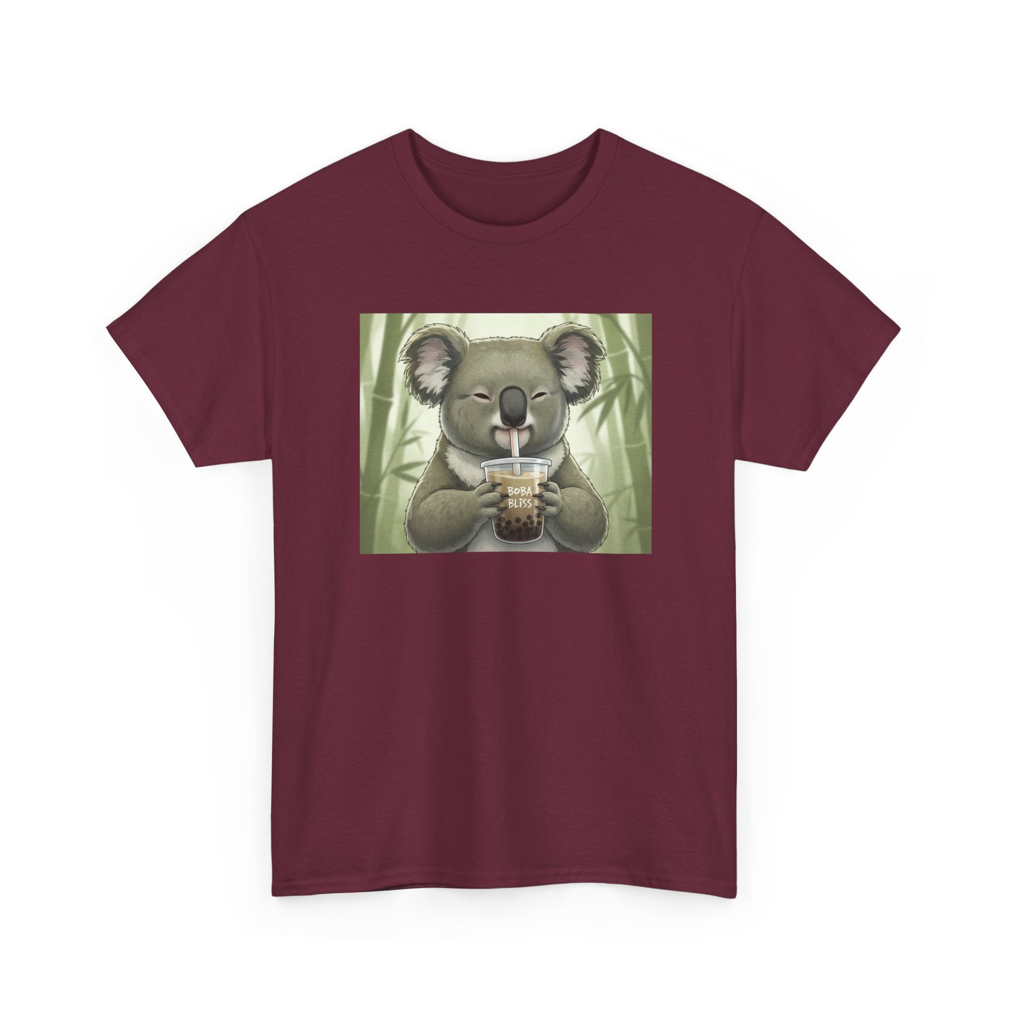 Koala Bubble Tea T‑Shirt — Cute Koala Drinking Boba Graphic Tee - Adult