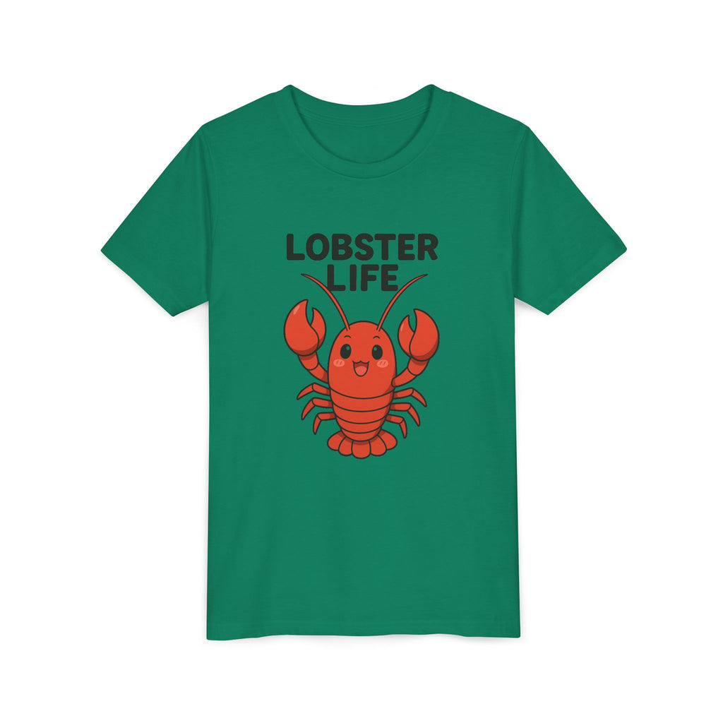 Youth Tee — Cute "Lobster Life" Kids T-Shirt (Summer Beach Shirt)