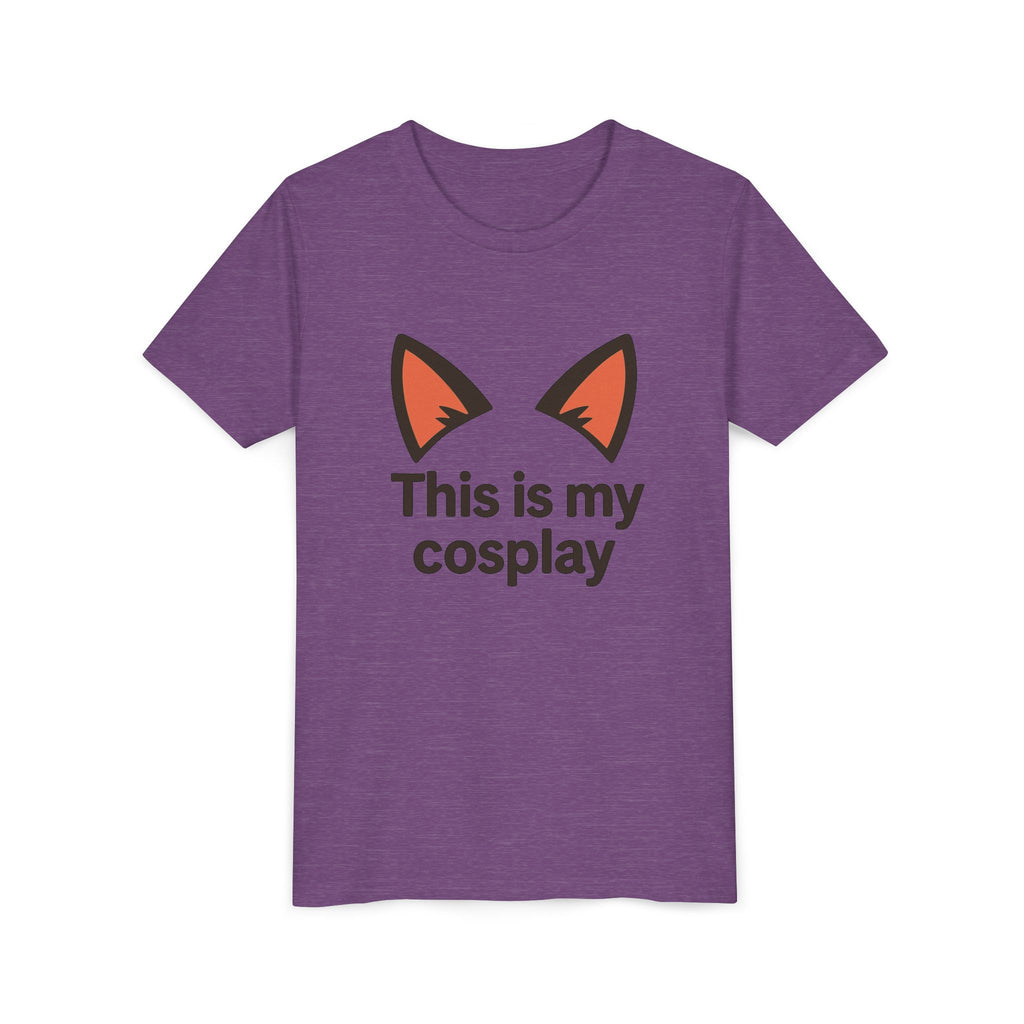 Youth Tee — "This Is My Cosplay" Fox Ear Costume Shirt