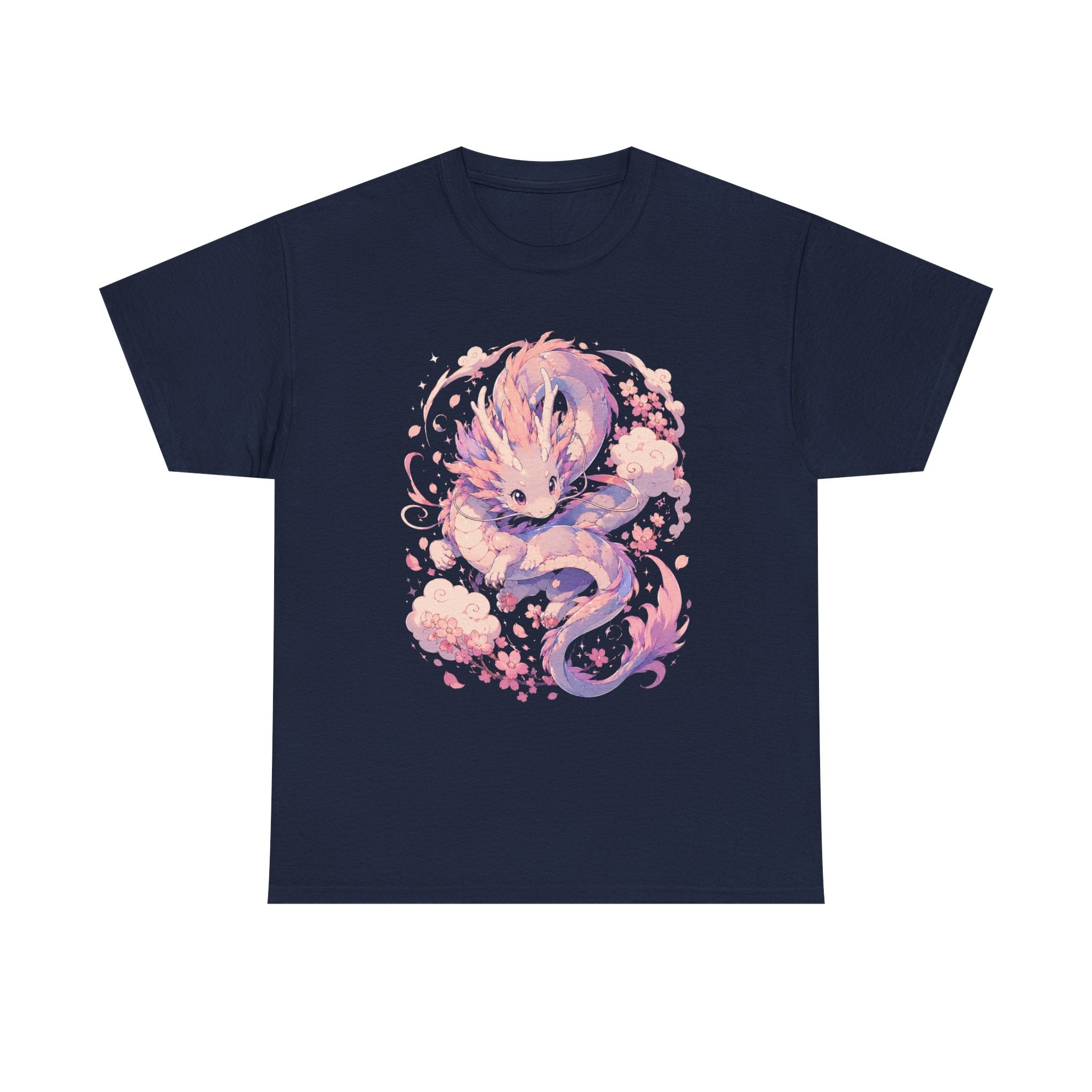 Dragon Fox Tee — Pastel Mythical Creature Graphic Shirt - Adult