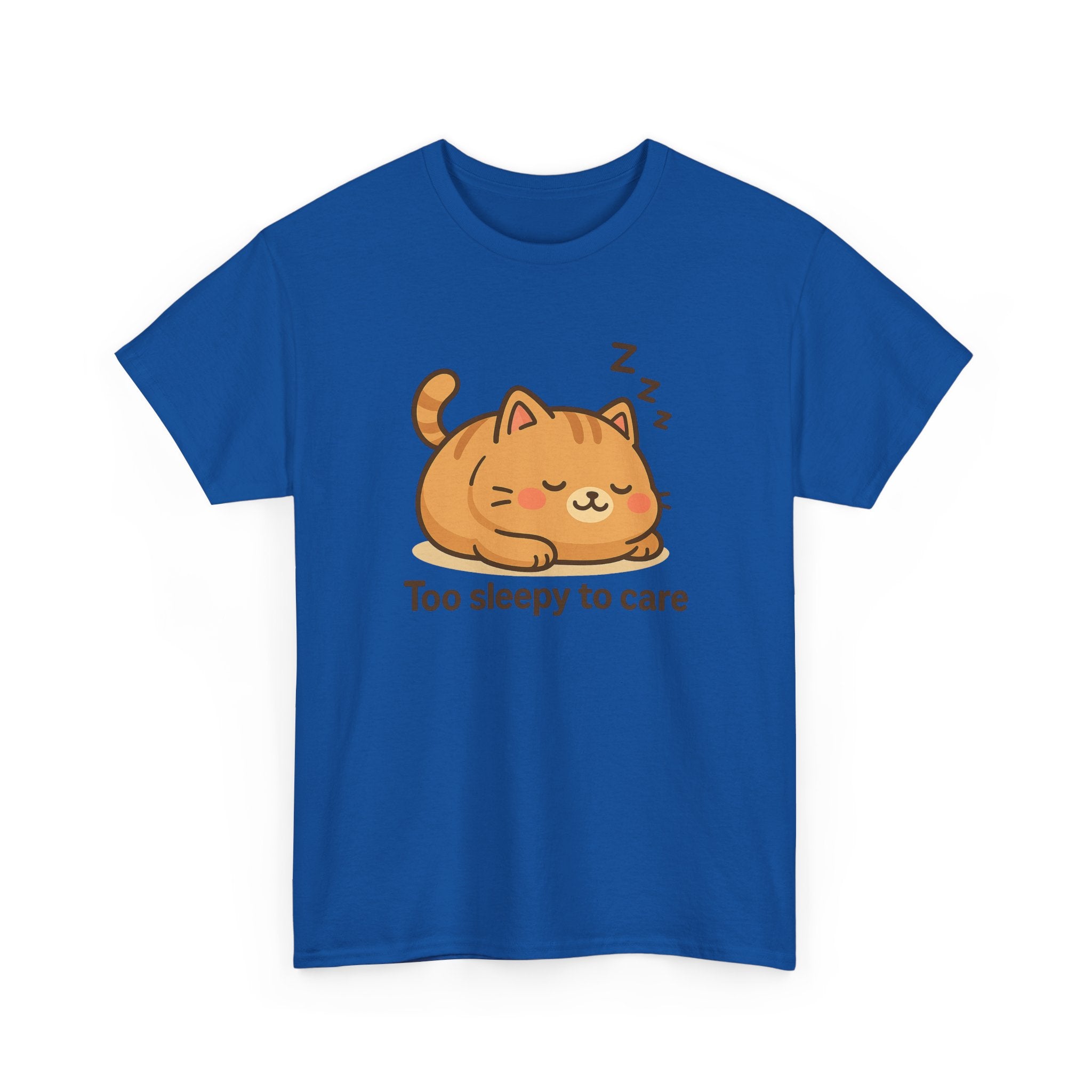 Too Sleepy to Care Cat T-Shirt - Adult