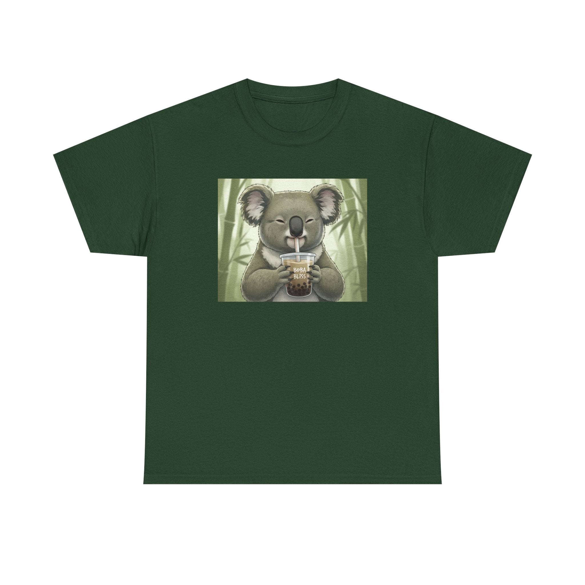 Koala Bubble Tea T‑Shirt — Cute Koala Drinking Boba Graphic Tee - Adult
