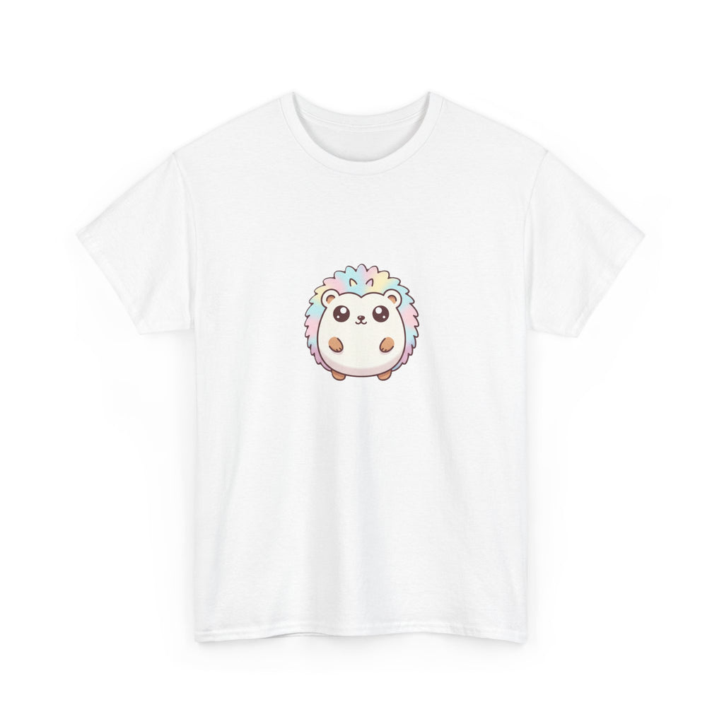 Cute Rainbow Hedgehog T-Shirt — Kawaii Animal Graphic Tee - Adult