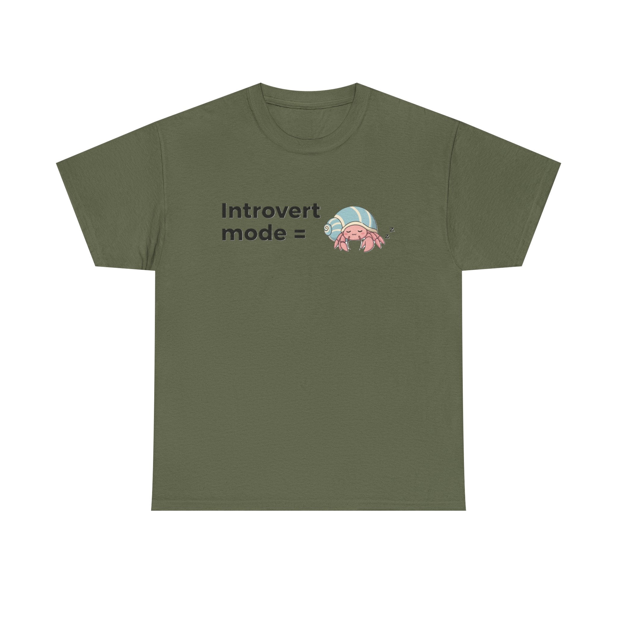 Introvert Mode Graphic Tee — Cute Anime Girl "Introvert mode" T-Shirt - Adult