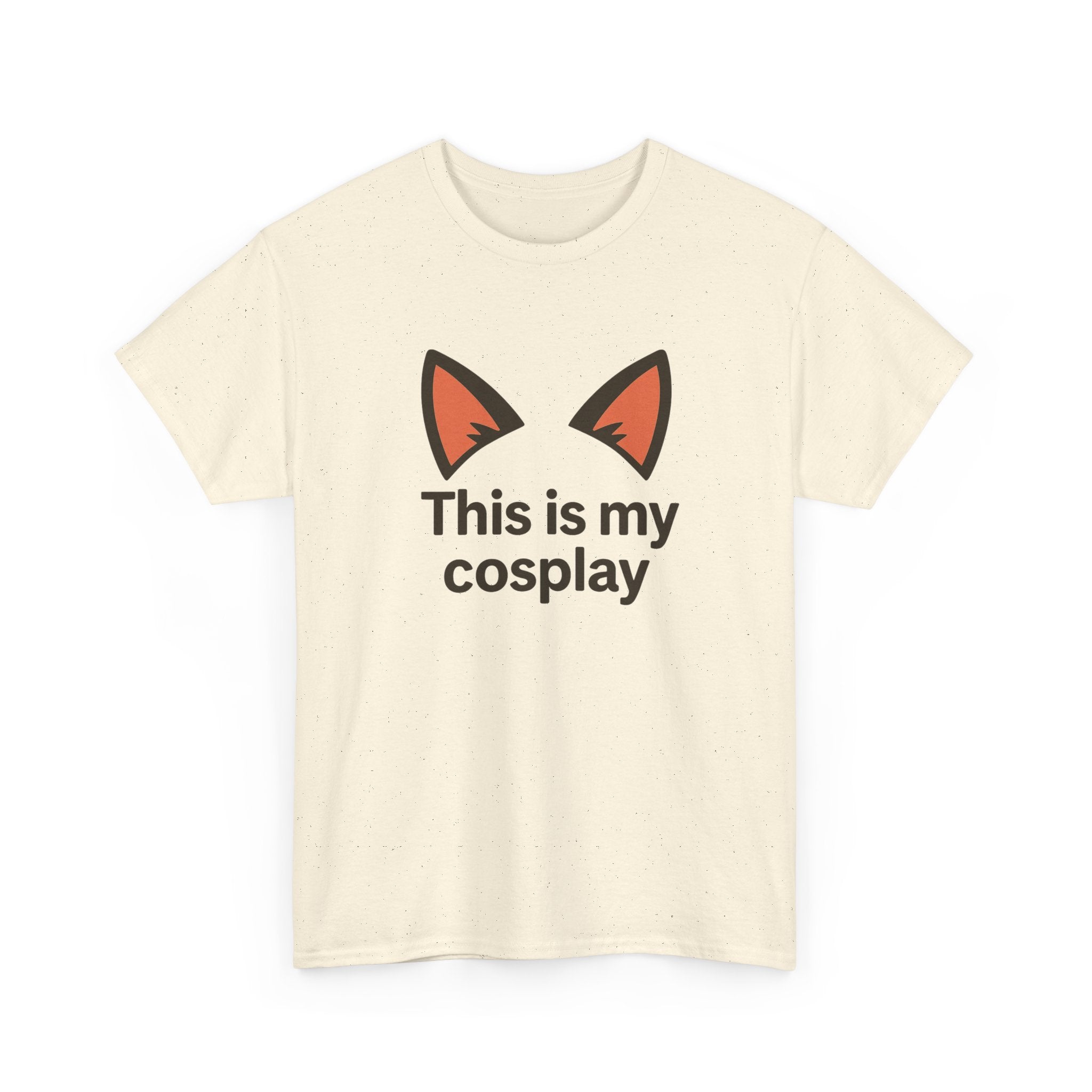 Cosplay Tee — "This is my cosplay" Fox Ear Graphic T-Shirt - Adult