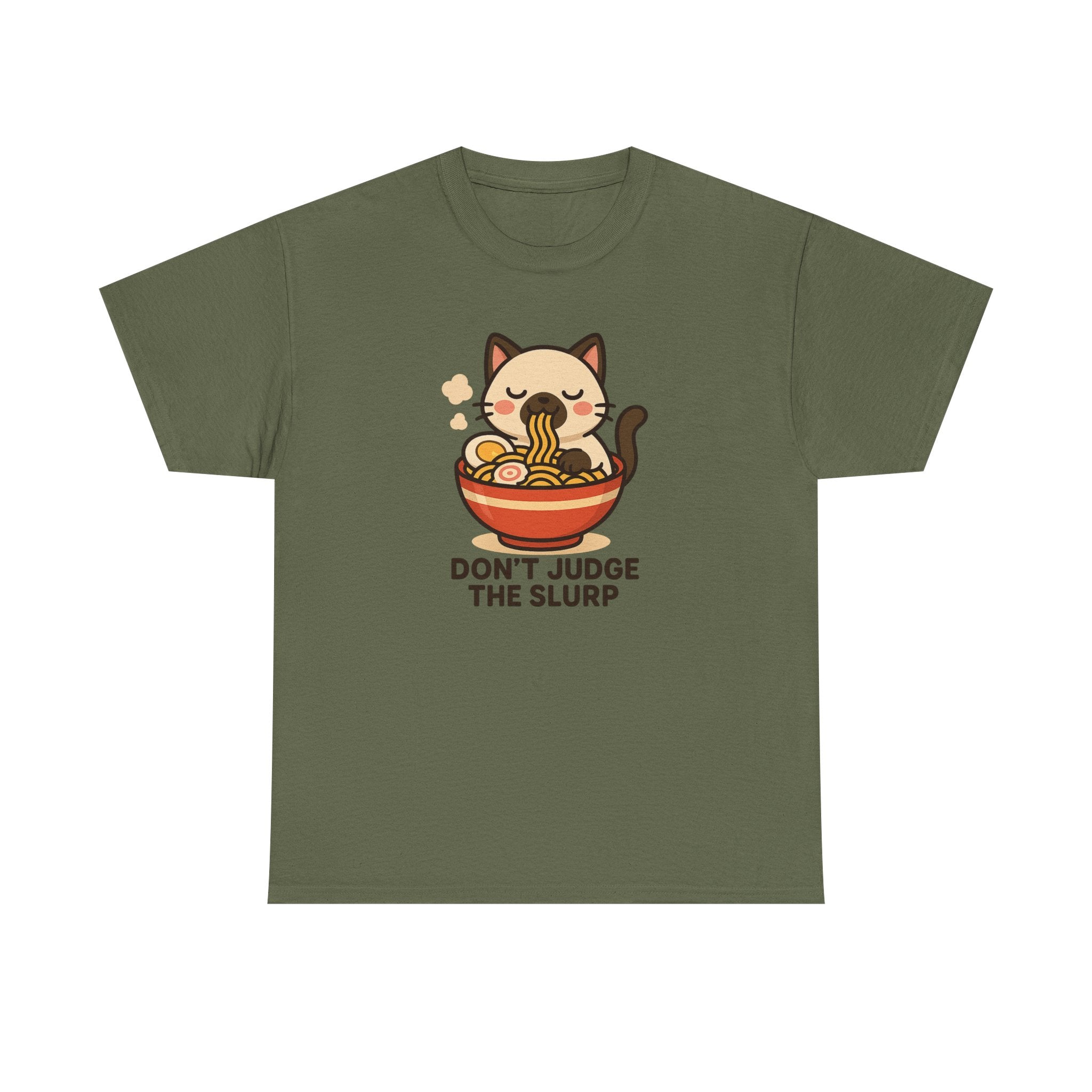 Don’t Judge The Slurp Cat Ramen Tee - Adult
