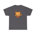 Cute Cat Eating Ramen T-Shirt — Kawaii Kitty Noodle Tee - Adult