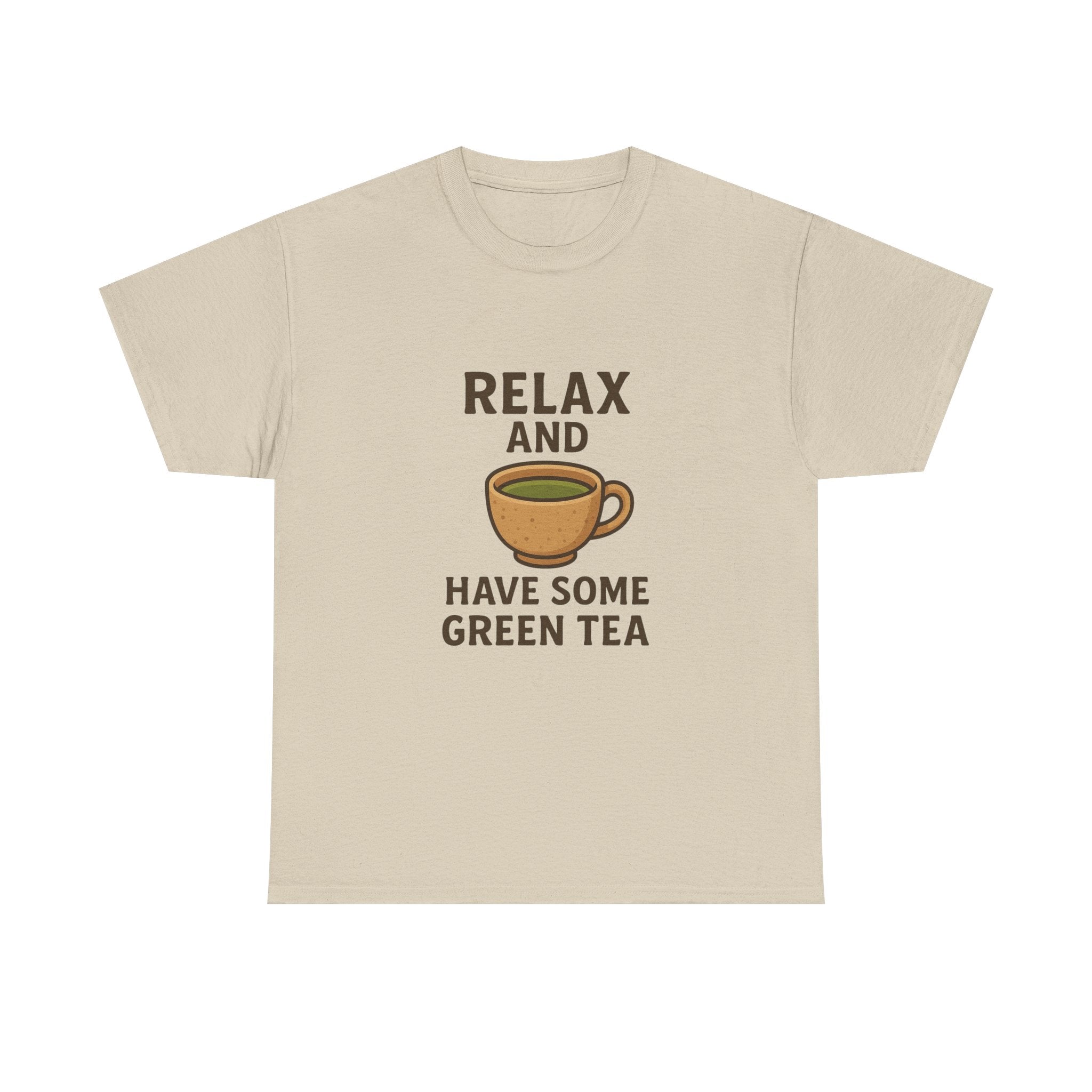 Relax and Have Some Green Tea Tee — Cute Tea Mug Graphic T-Shirt - Adult