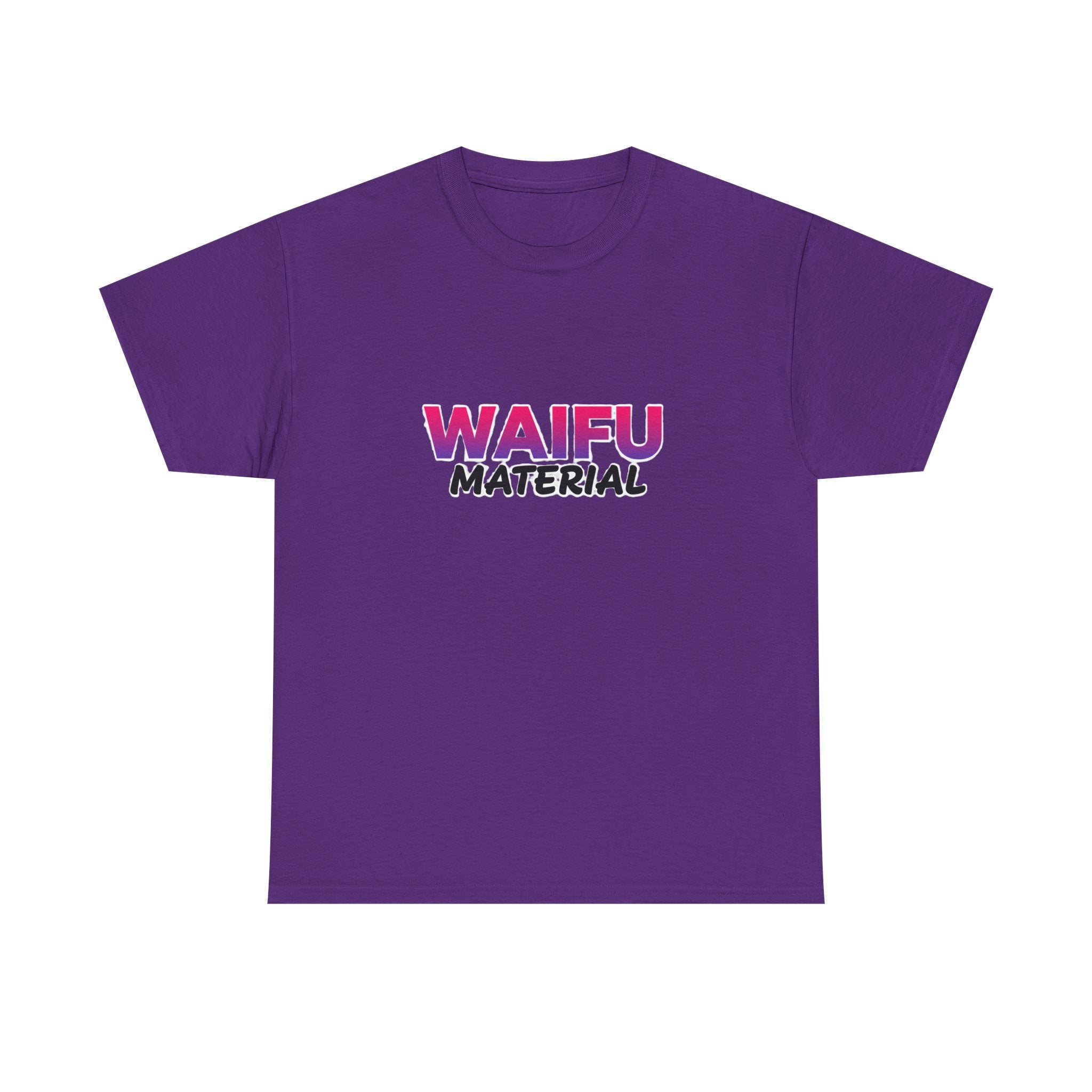 Waifu Material T-Shirt — Cute Anime Text Tee for Otaku Fans - Adult