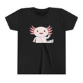 Kids Axolotl Throwing Peace Graphic Tee — Cute Pink Axolotl Salamander Youth T-Shirt - Kids