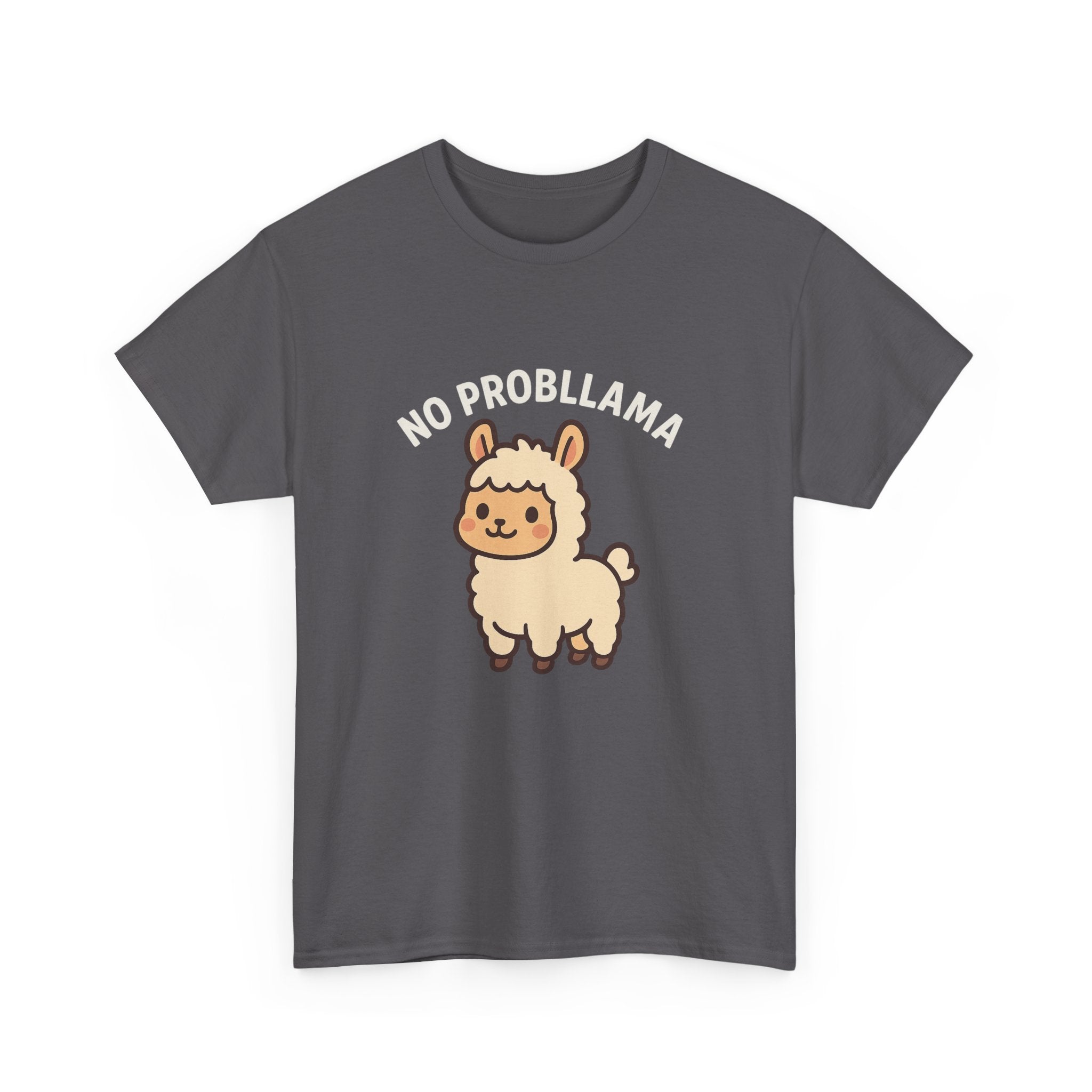 T‑Shirt — Cute “No Probllama” Llama Graphic Tee - Adult