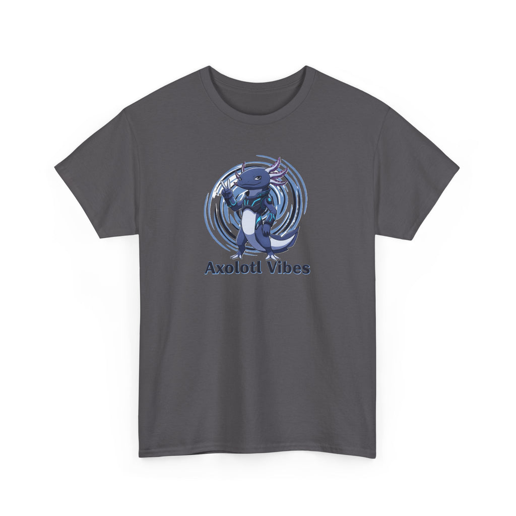 Axolotl Vibes T-Shirt — Cool Blue Axolotl Graphic Tee - Adult