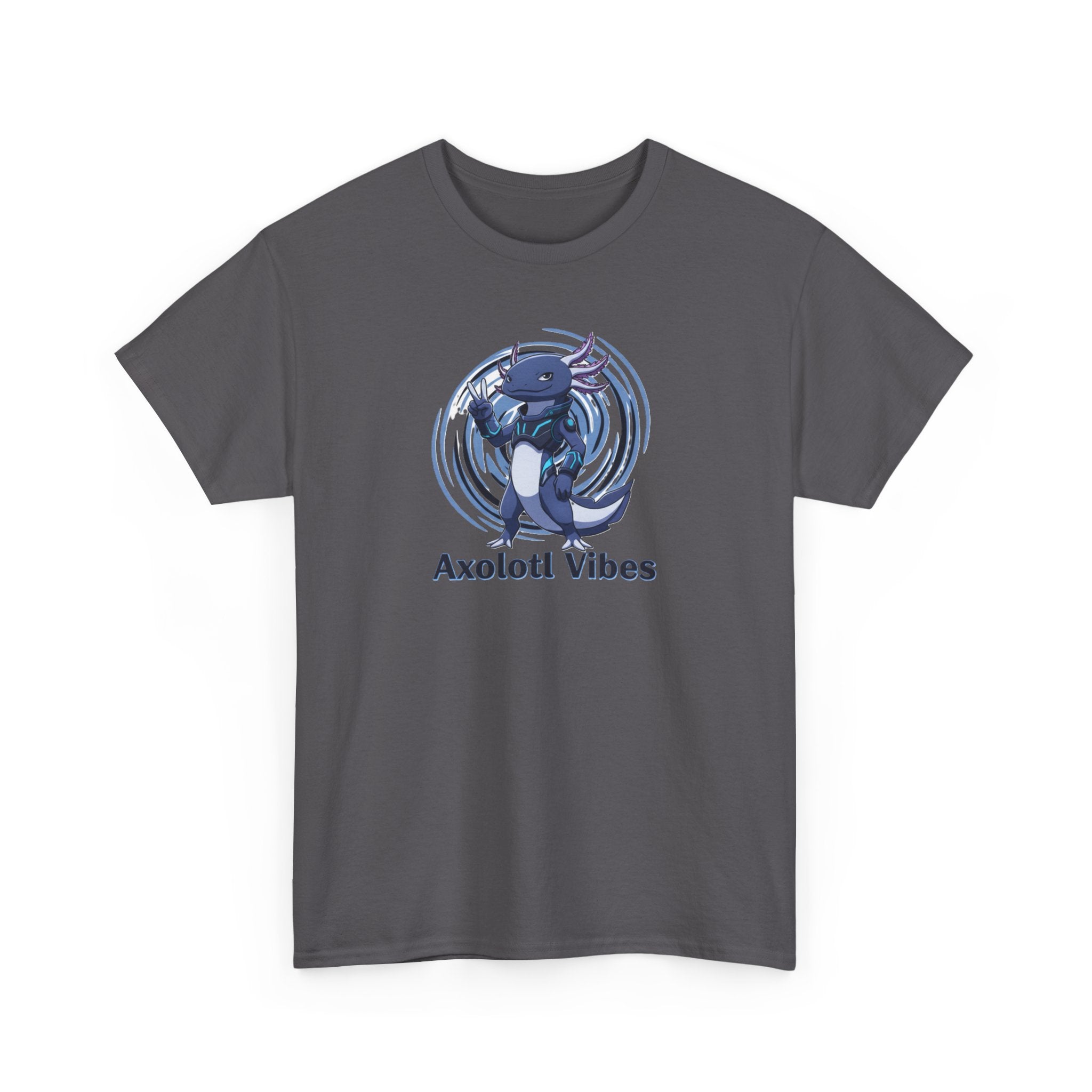 Axolotl Vibes T-Shirt — Cool Blue Axolotl Graphic Tee - Adult