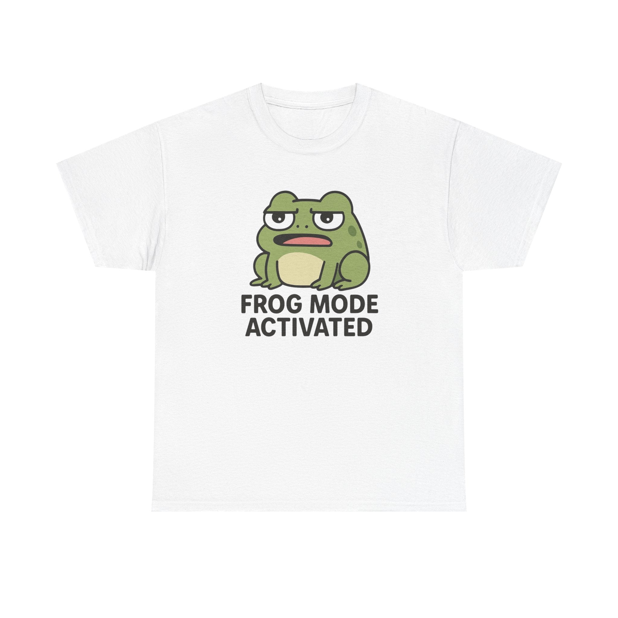 Frog Mode Activated T-Shirt — Cute Cartoon Frog Graphic Tee - Adult