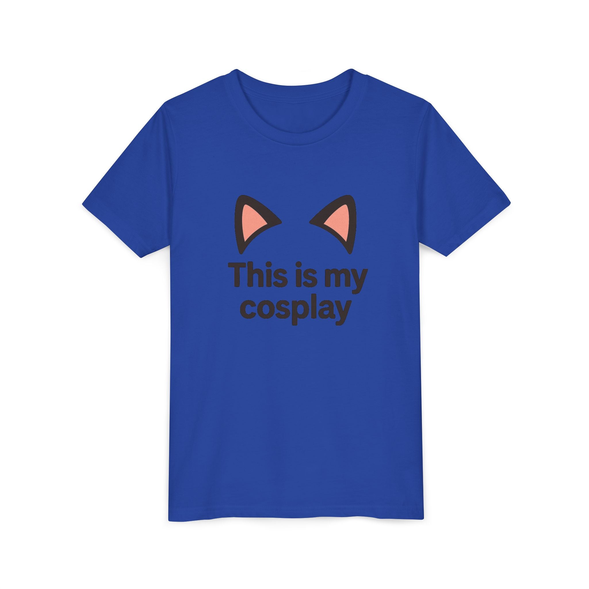 Youth Tee — "This Is My Cosplay" Cat Ear Graphic
