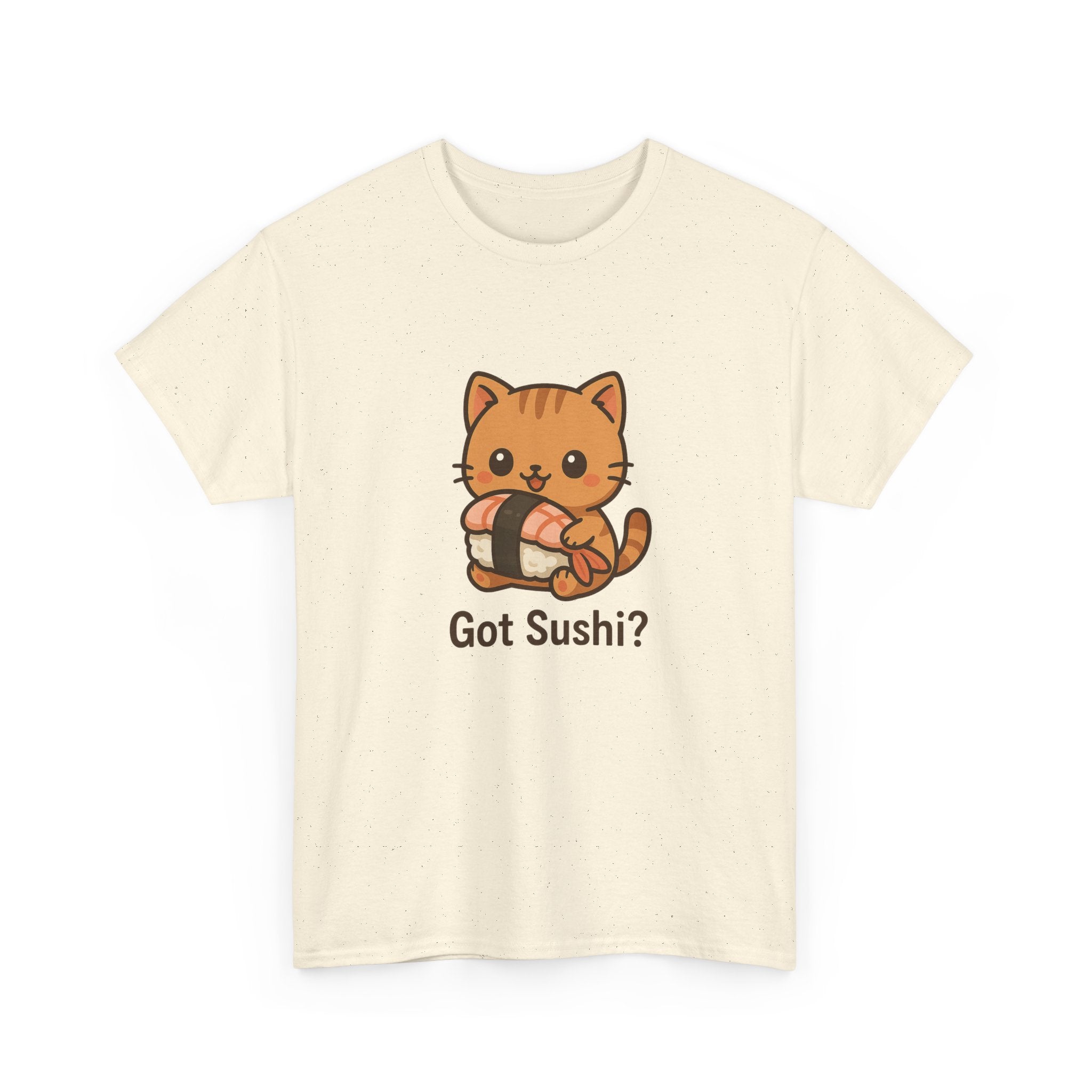 Cat Sushi T-Shirt — Cute "Got Sushi?" Kitty Graphic Tee - Adult