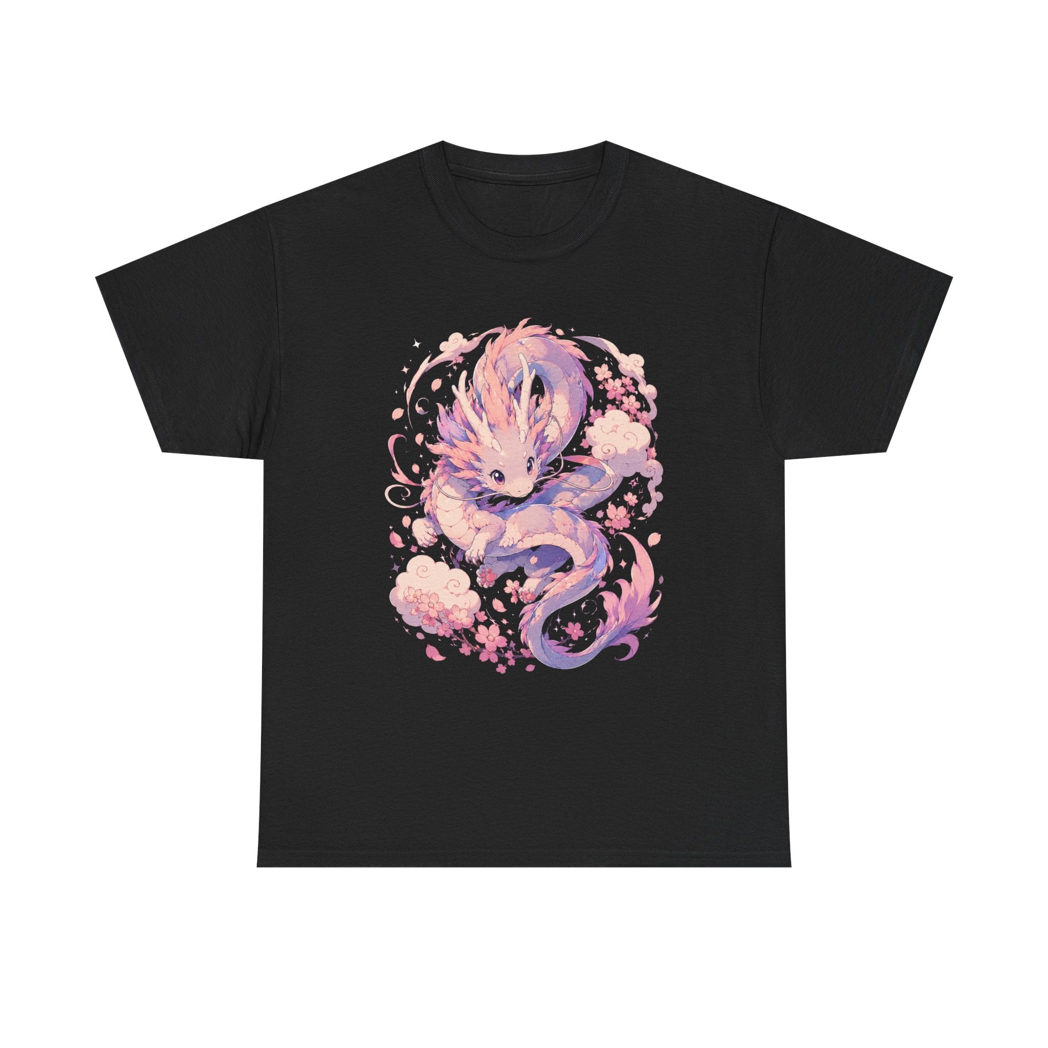 Dragon Fox Tee — Pastel Mythical Creature Graphic Shirt - Adult