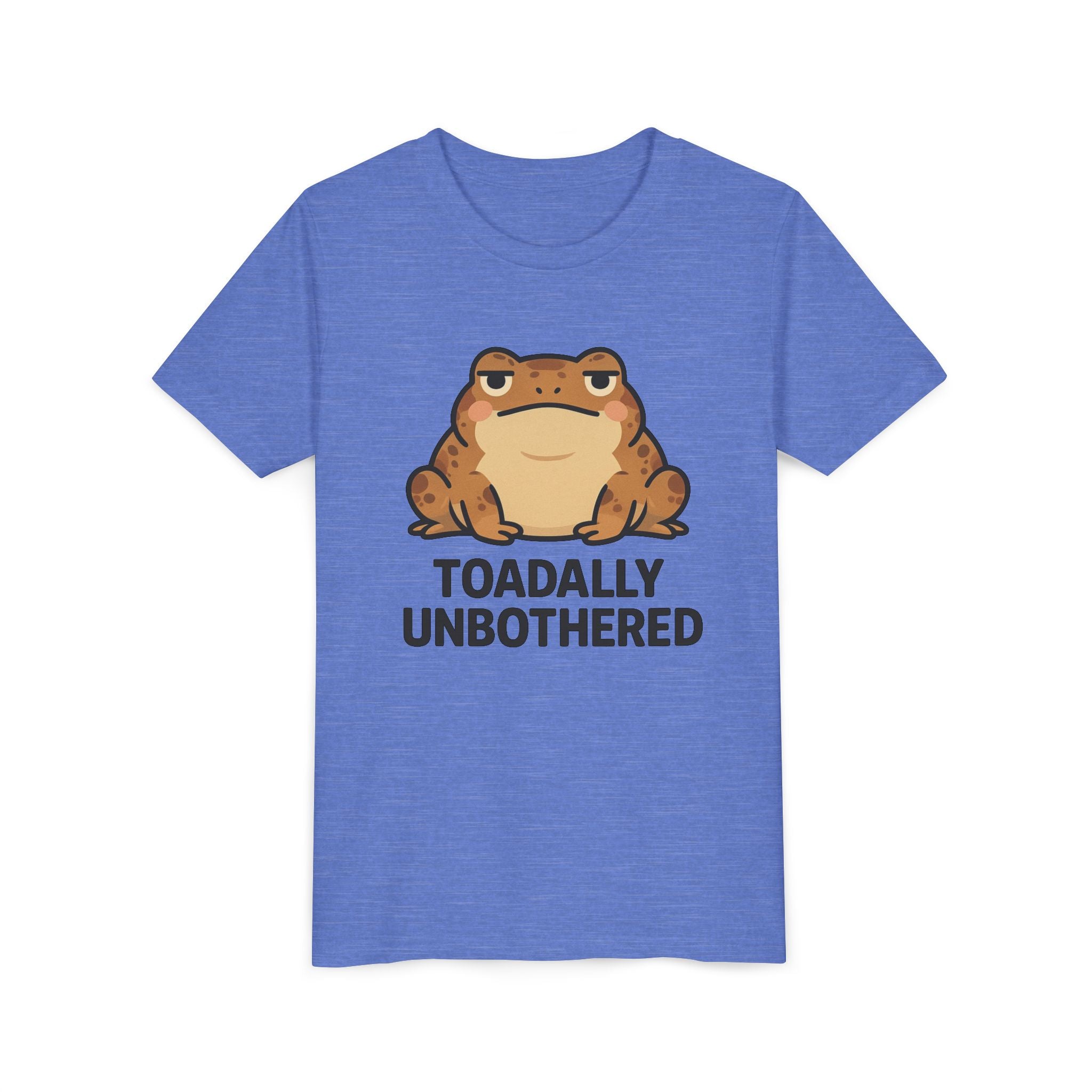 Youth Tee — 'Toadally Unbothered' Cute Frog Graphic Shirt for Kids