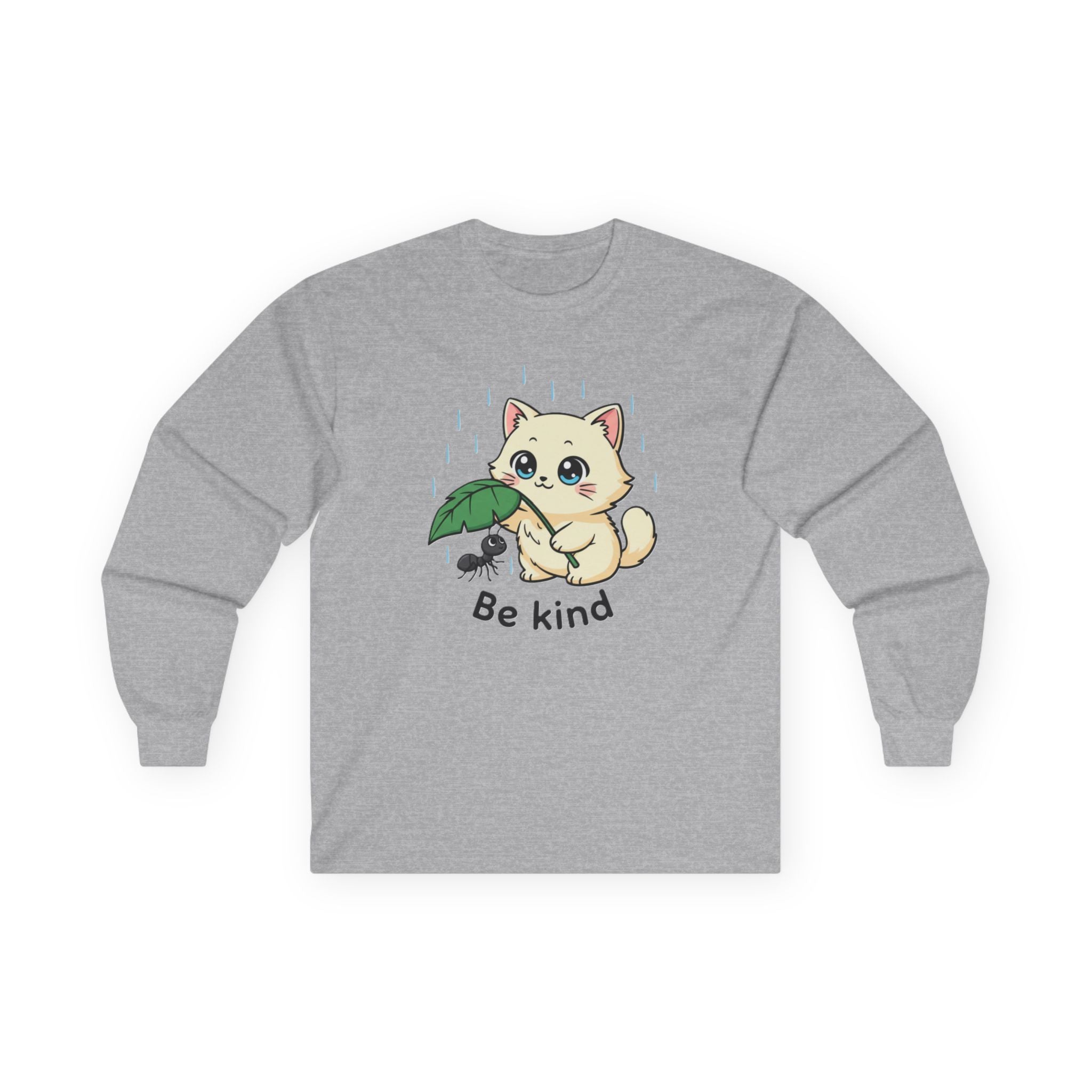 Be Kind Cat and Ant Long Sleeve Tee - Adult