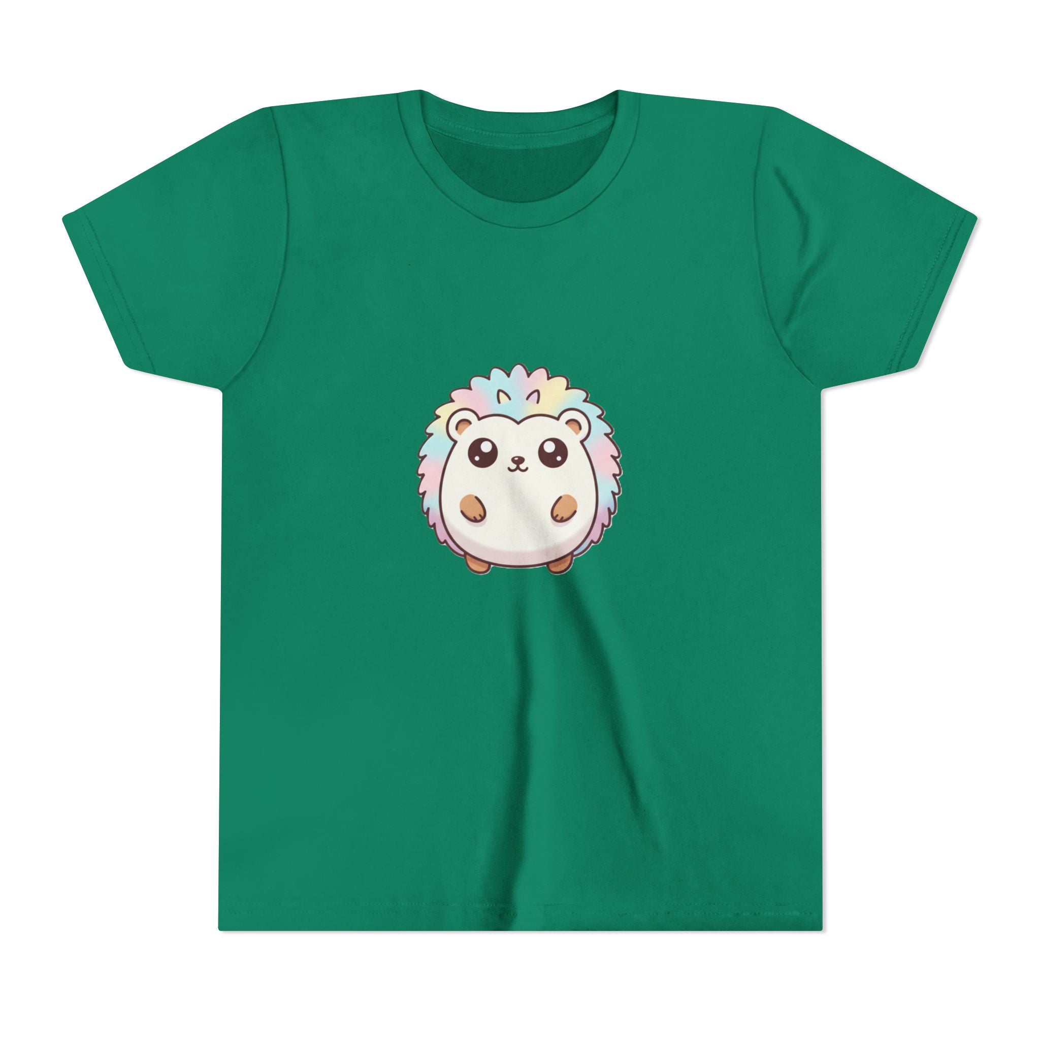Kids Rainbow Hedgehog T‑Shirt — Cute Pastel Animal Youth Tee