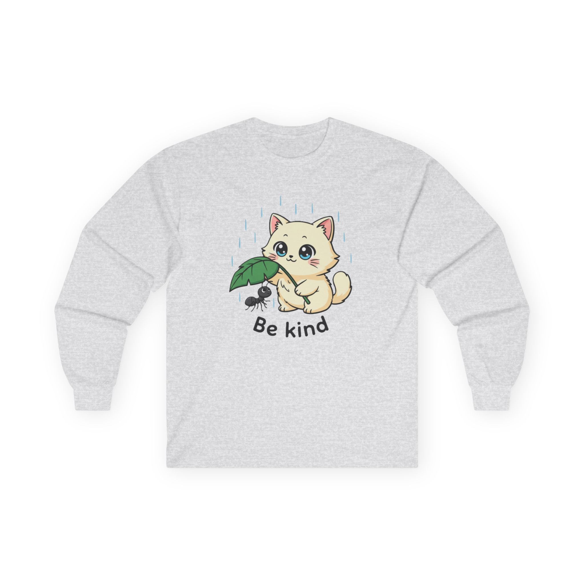 Be Kind Cat and Ant Long Sleeve Tee - Adult
