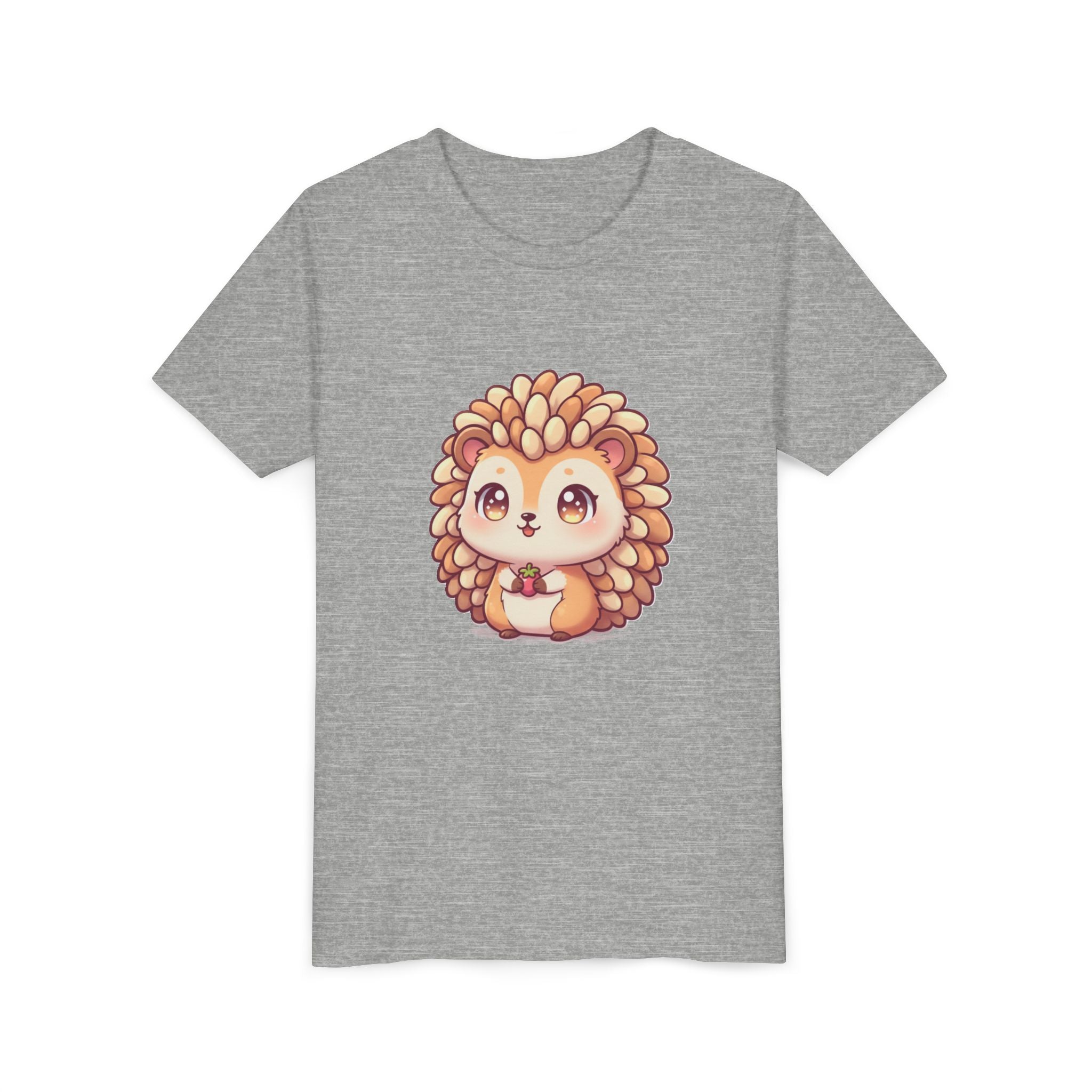 Cute Hedgehog Youth Tee — Adorable Cartoon Woodland Animal Kids Shirt
