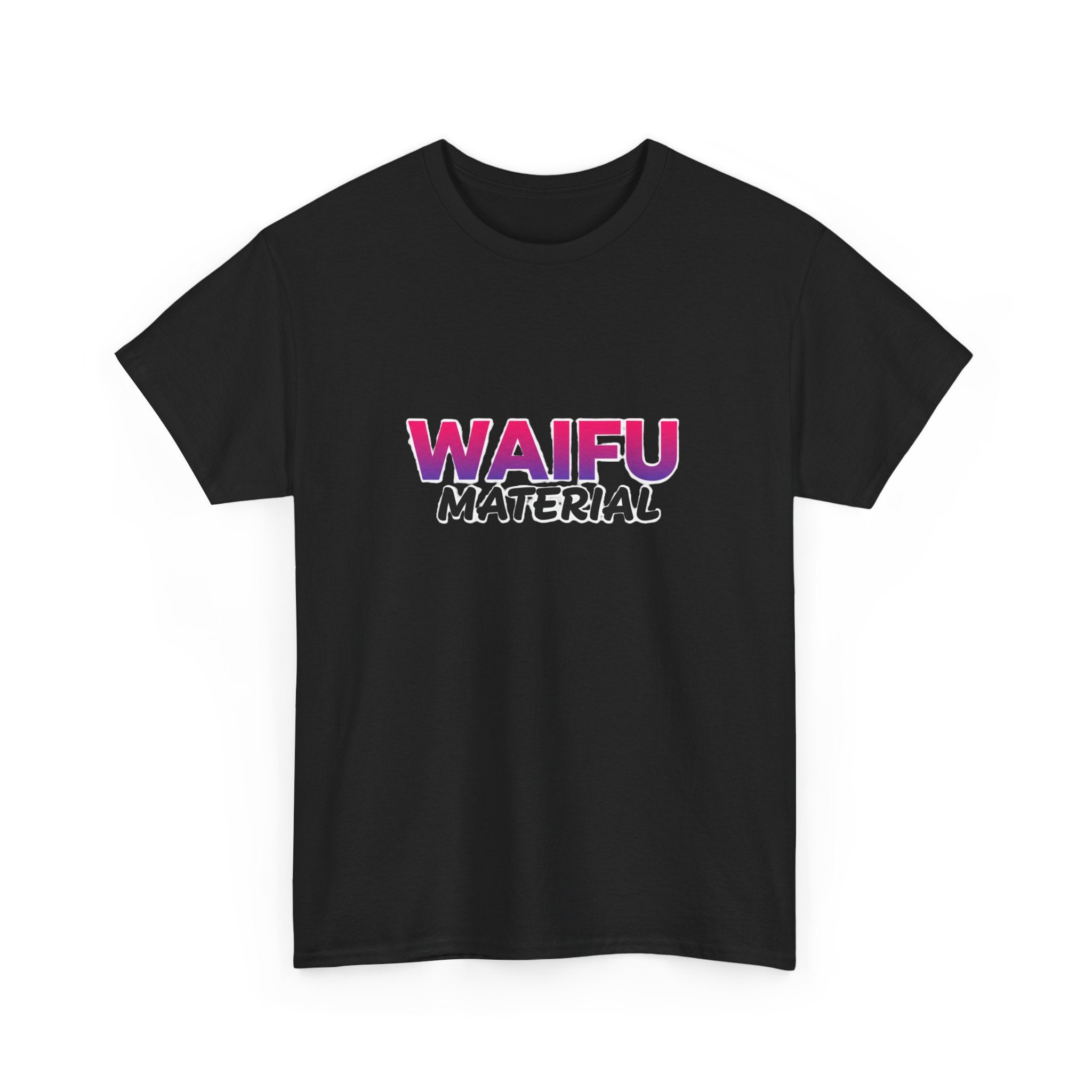 Waifu Material T-Shirt — Cute Anime Text Tee for Otaku Fans - Adult