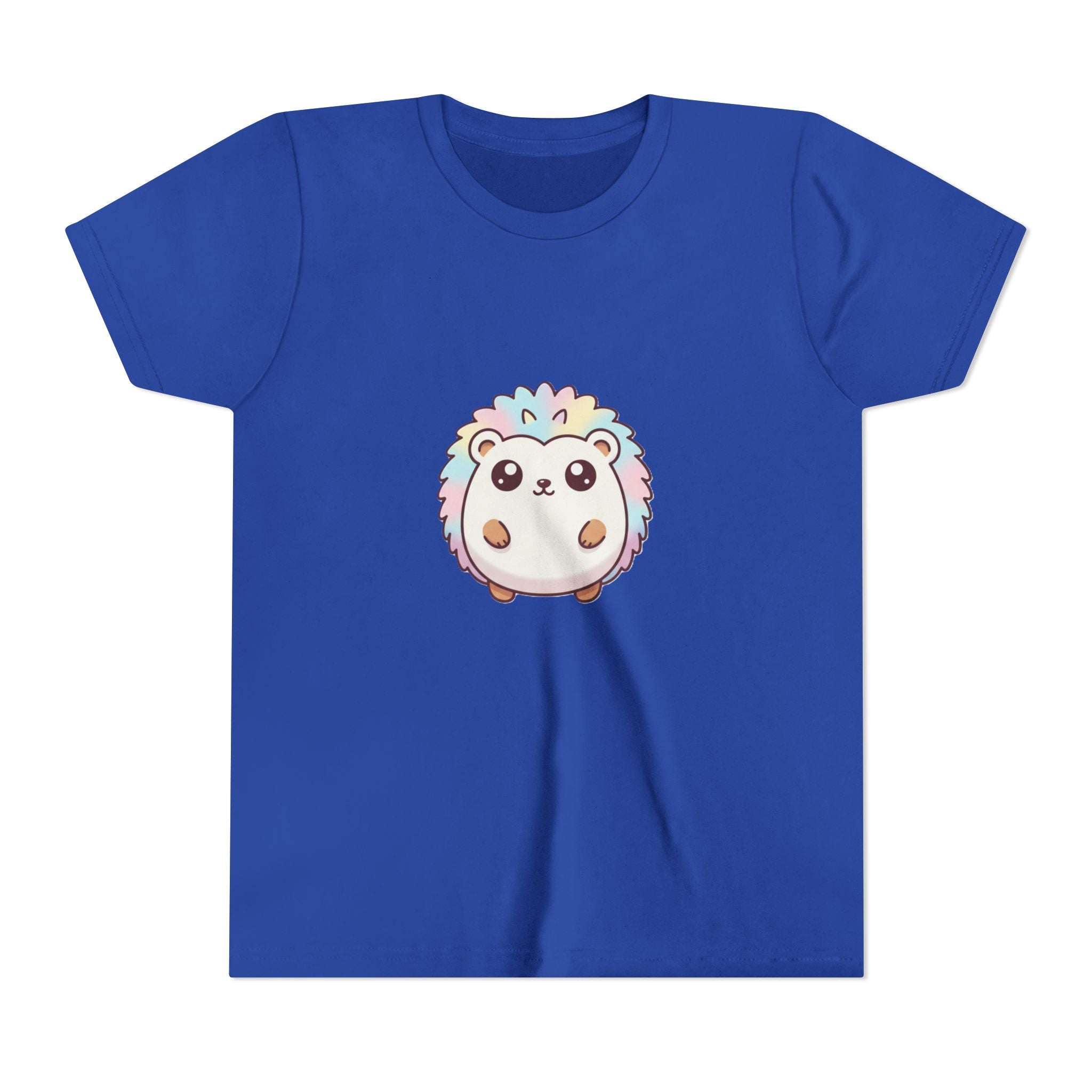Kids Rainbow Hedgehog T‑Shirt — Cute Pastel Animal Youth Tee