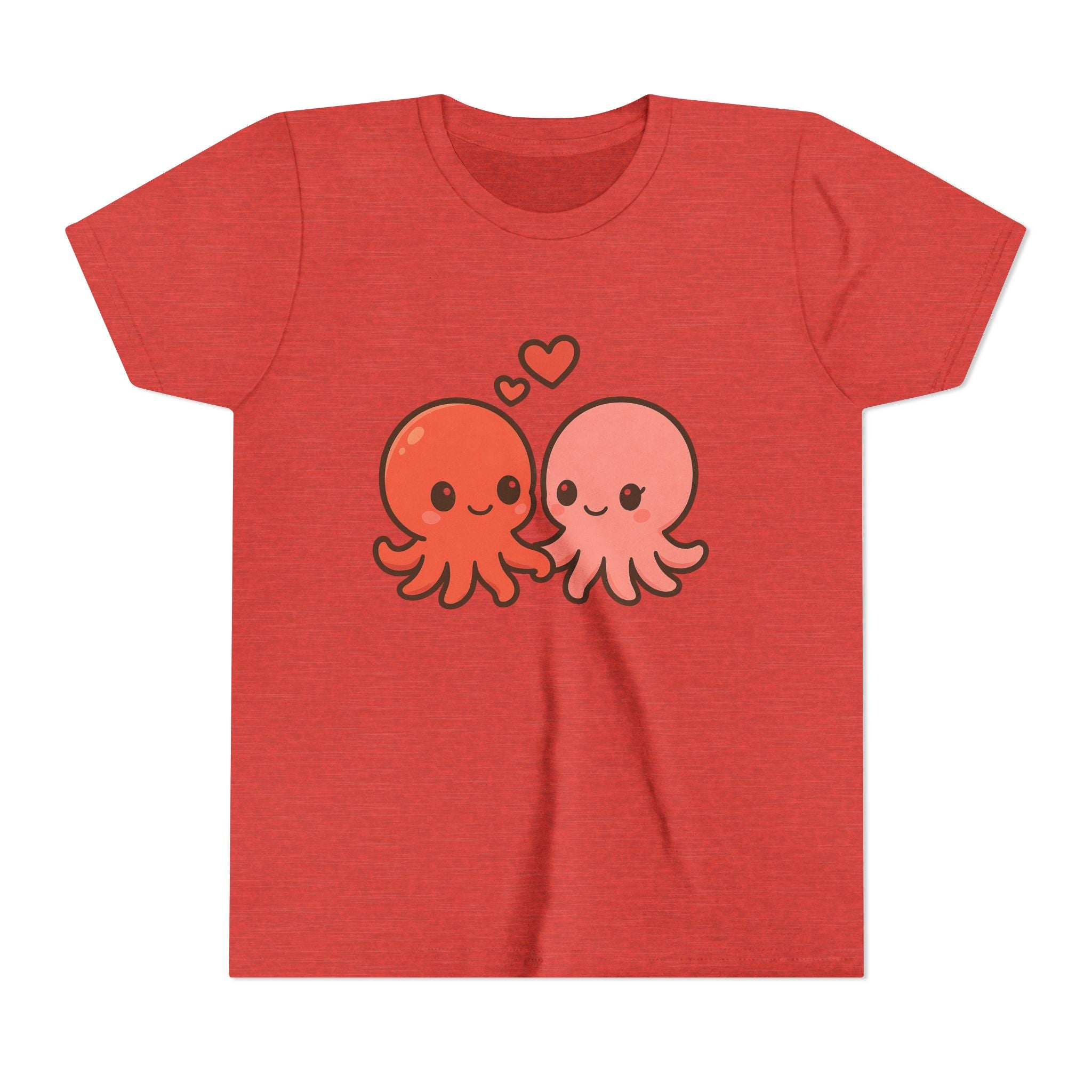 Cute Octopus Kids Tee – Kawaii Loving Octopus Graphic Youth T-Shirt