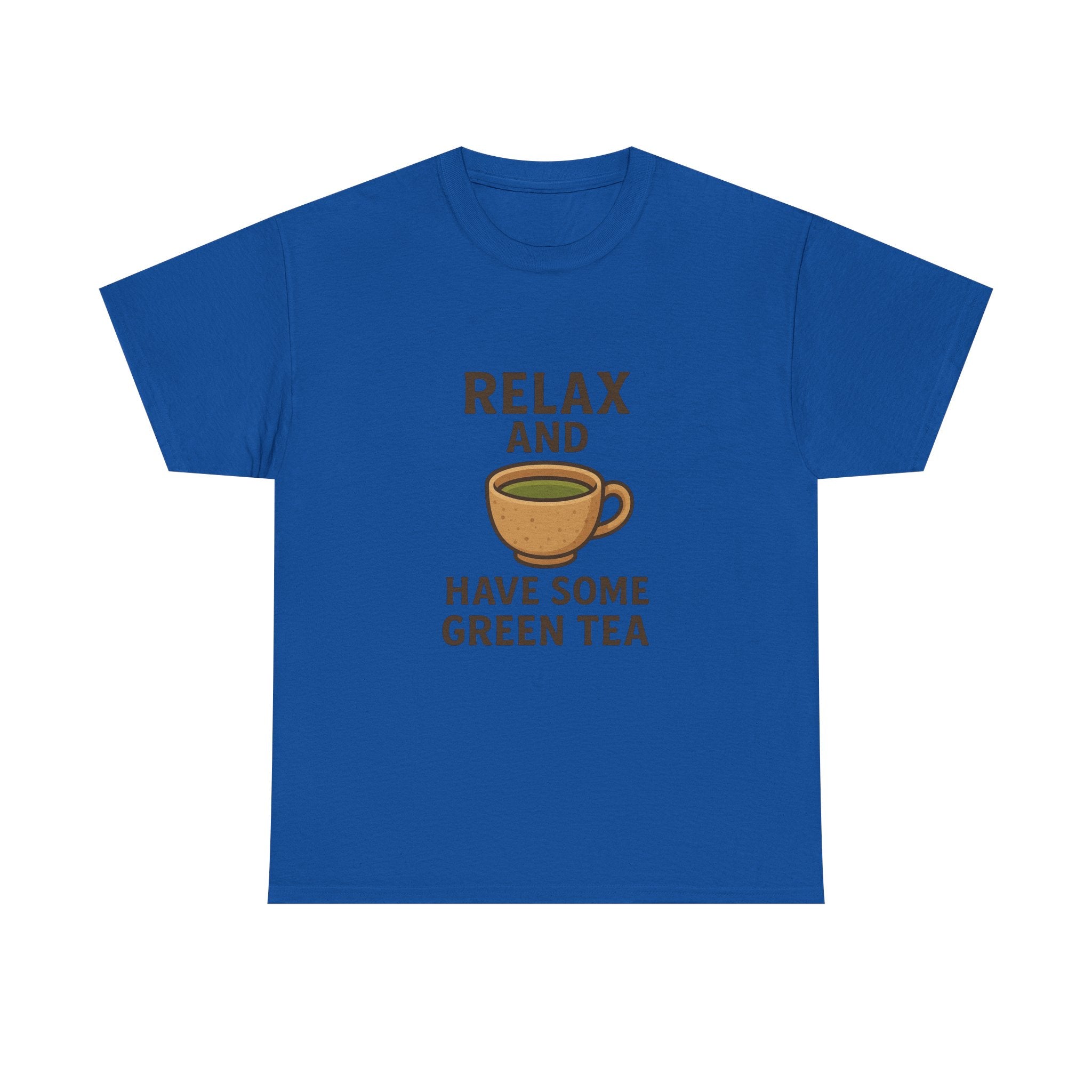 Relax and Have Some Green Tea Tee — Cute Tea Mug Graphic T-Shirt - Adult