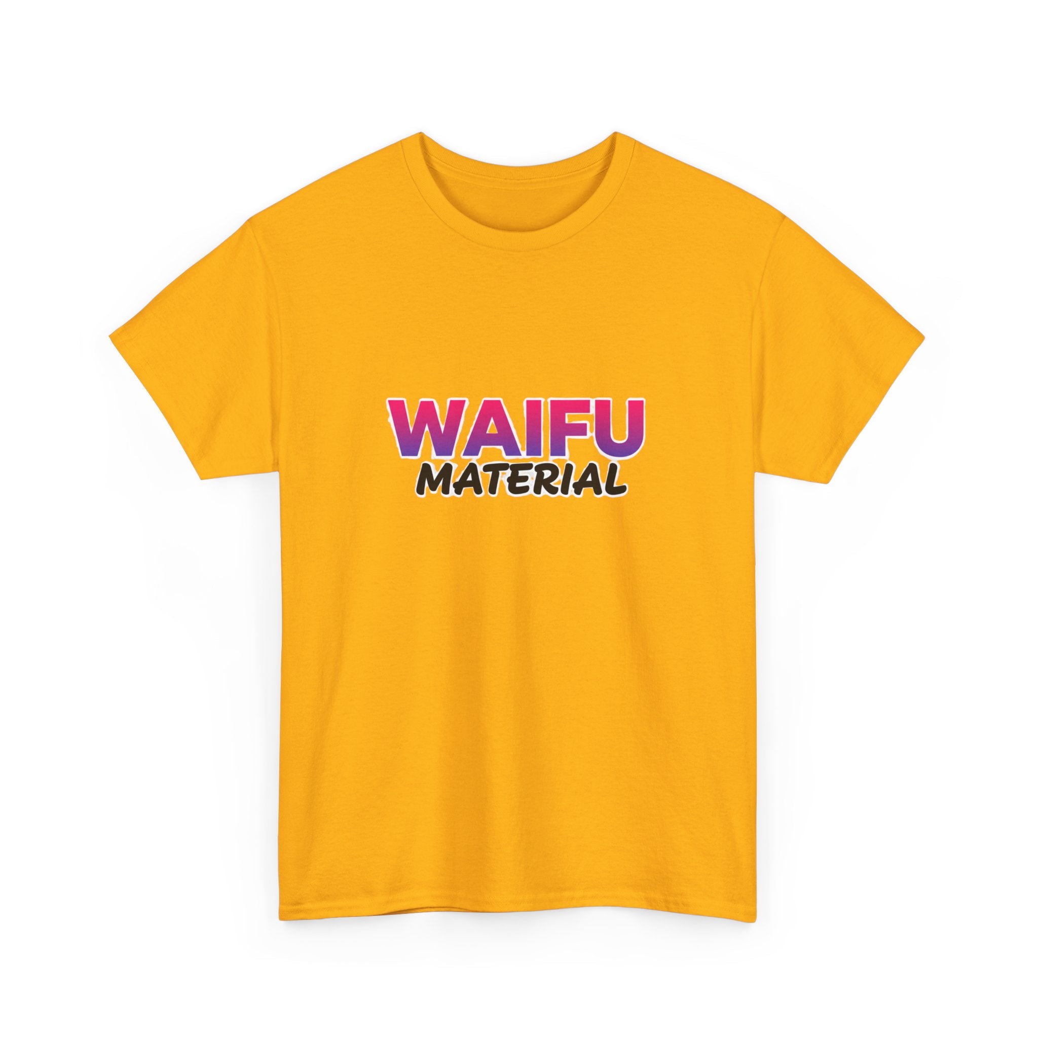 Waifu Material T-Shirt — Cute Anime Text Tee for Otaku Fans - Adult