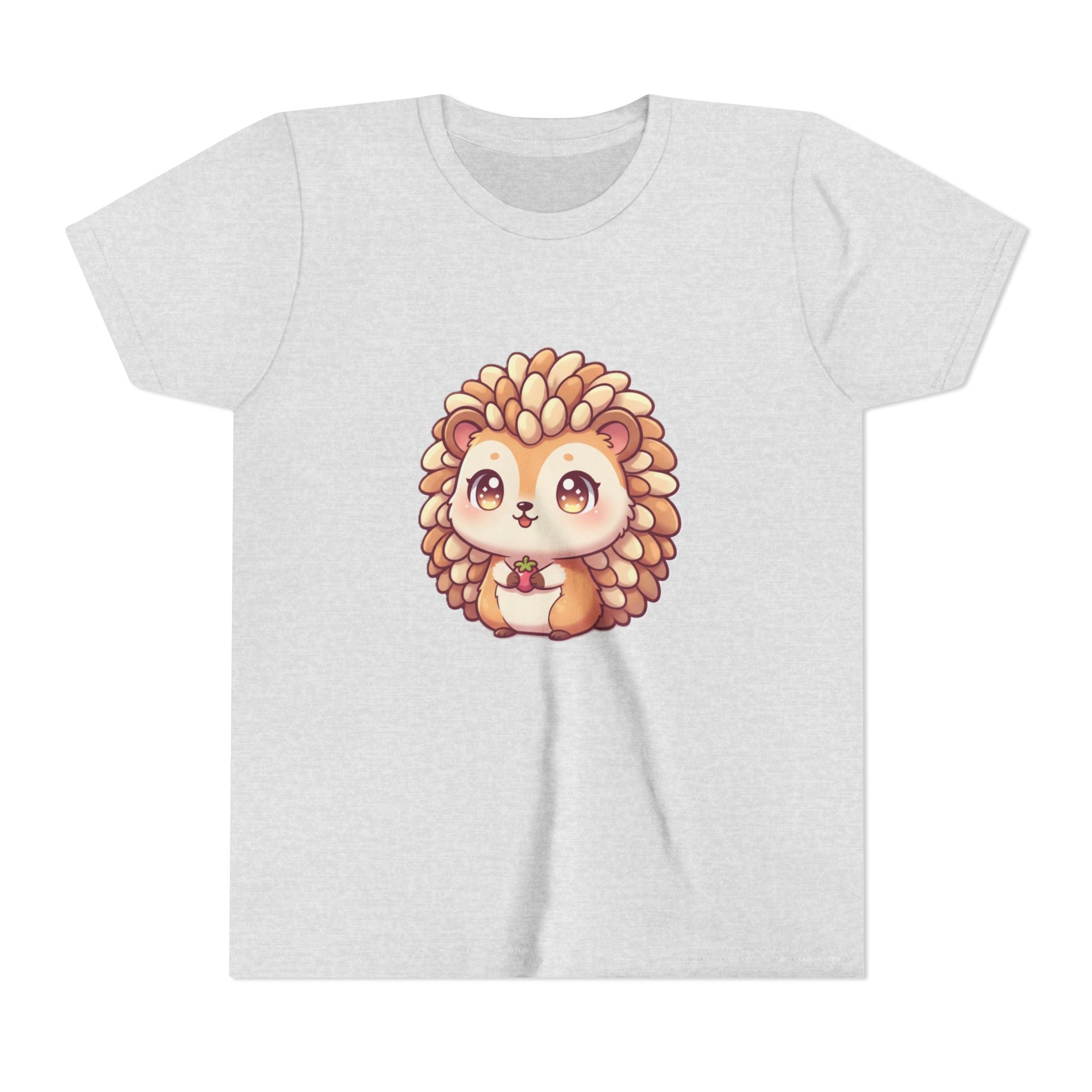 Cute Hedgehog Youth Tee — Adorable Cartoon Woodland Animal Kids Shirt